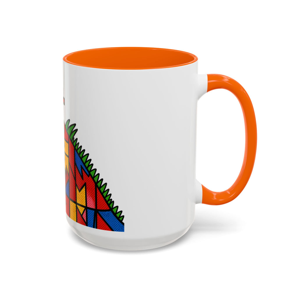 Colorful Christian Cross Accent Coffee Mug — Vibrant Faith Art (11/15oz)