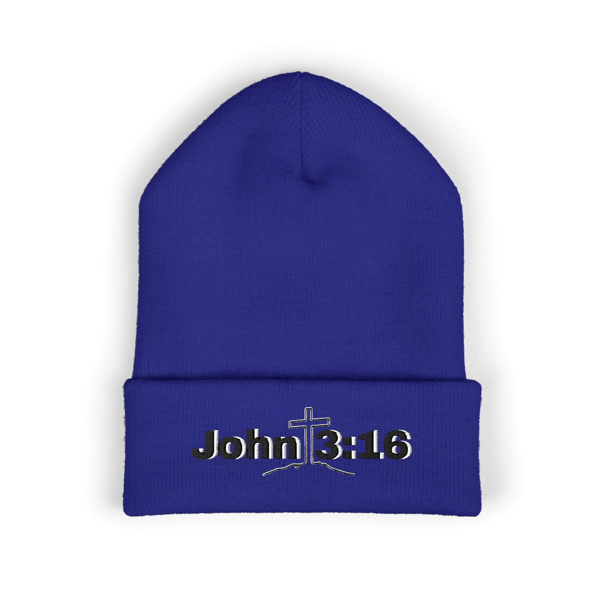 John 3:16 Embroidered Cuffed Beanie