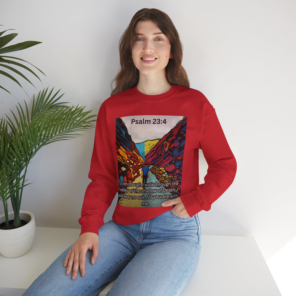 Psalm 23:4 — Crewneck Sweatshirt