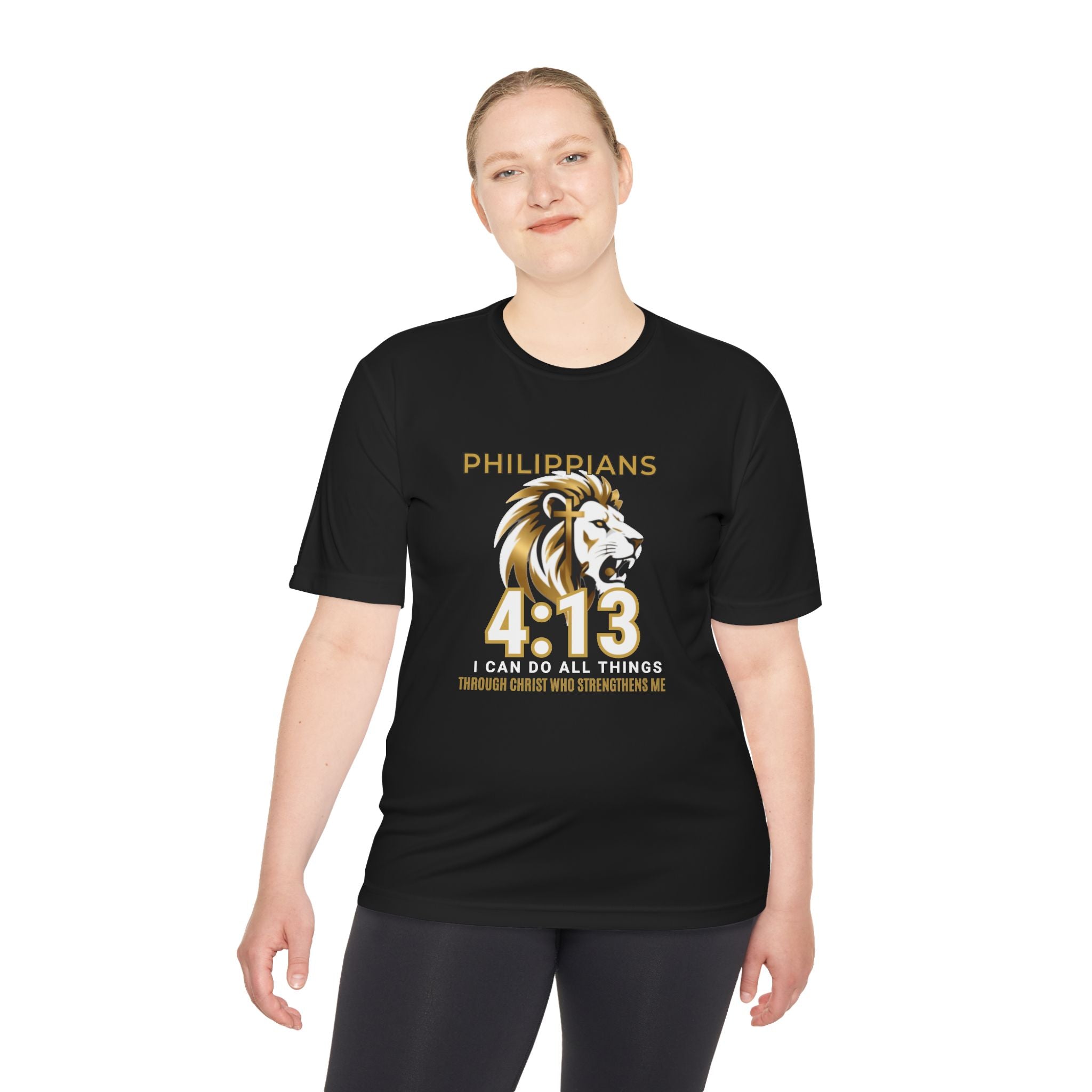 Philippians 4:13: "I Can Do All Things" — Moisture Wicking T-Shirt