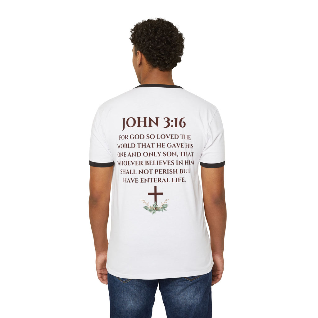 'Jesus The Lion & Lamb' - Ringer T-Shirt