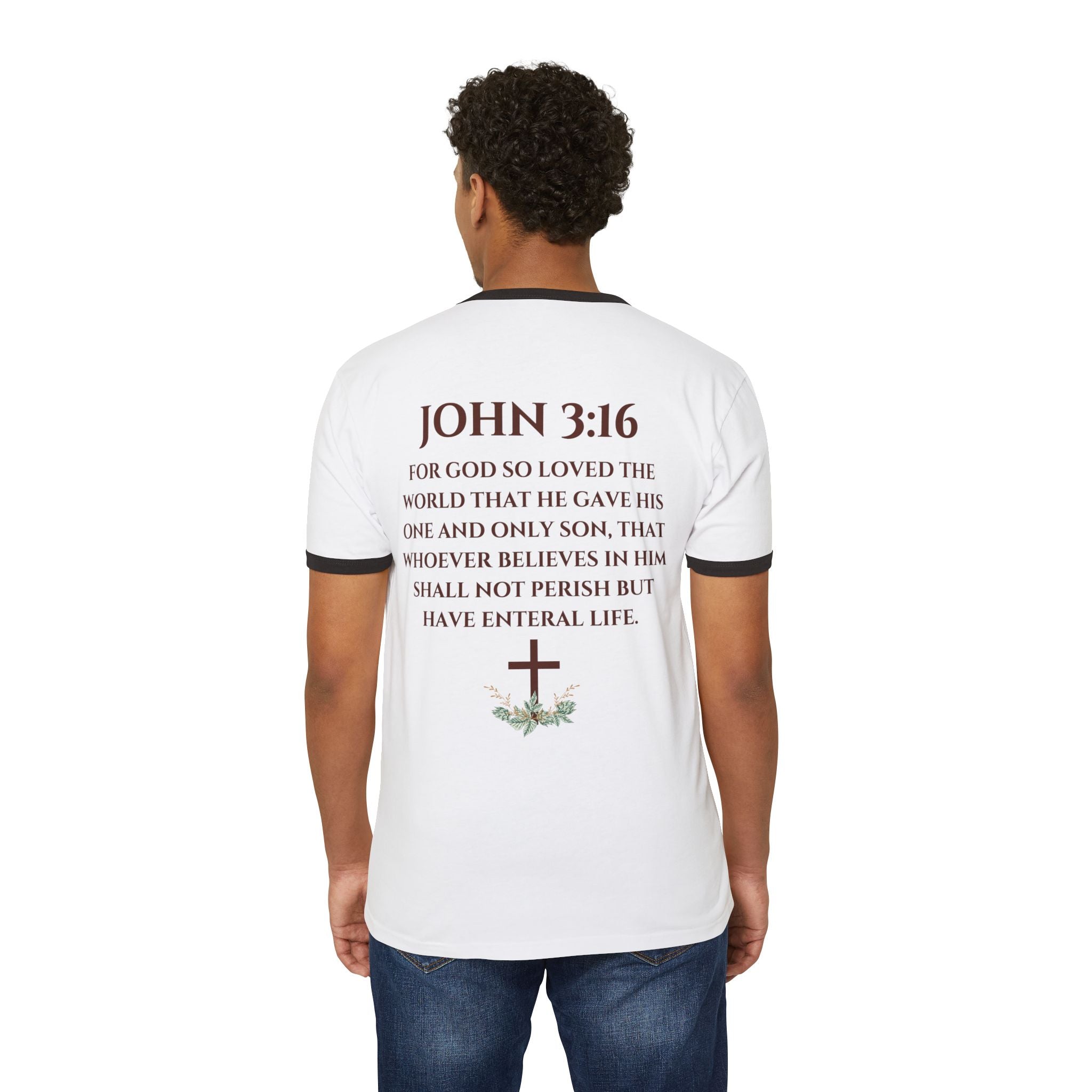 'Jesus The Lion & Lamb' - Ringer T-Shirt