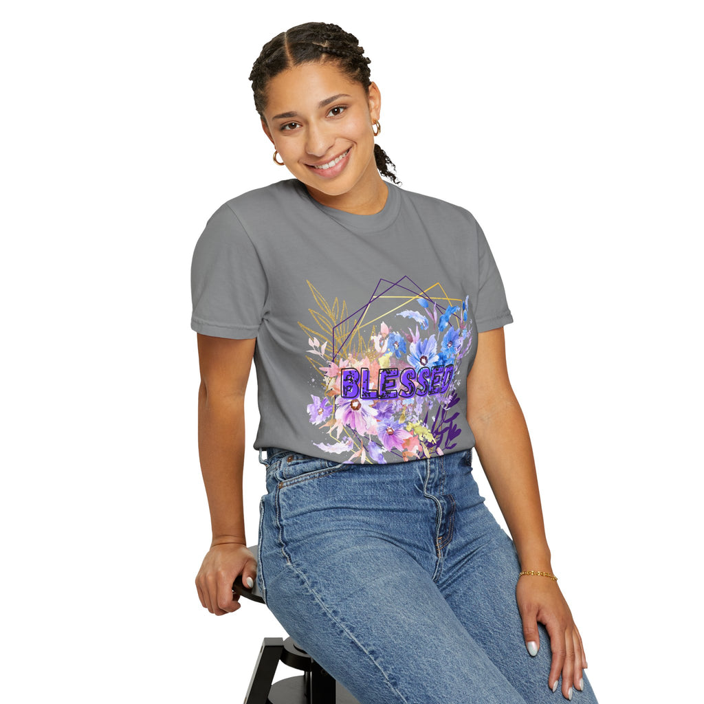 'Blessed'  — Floral T-Shirt