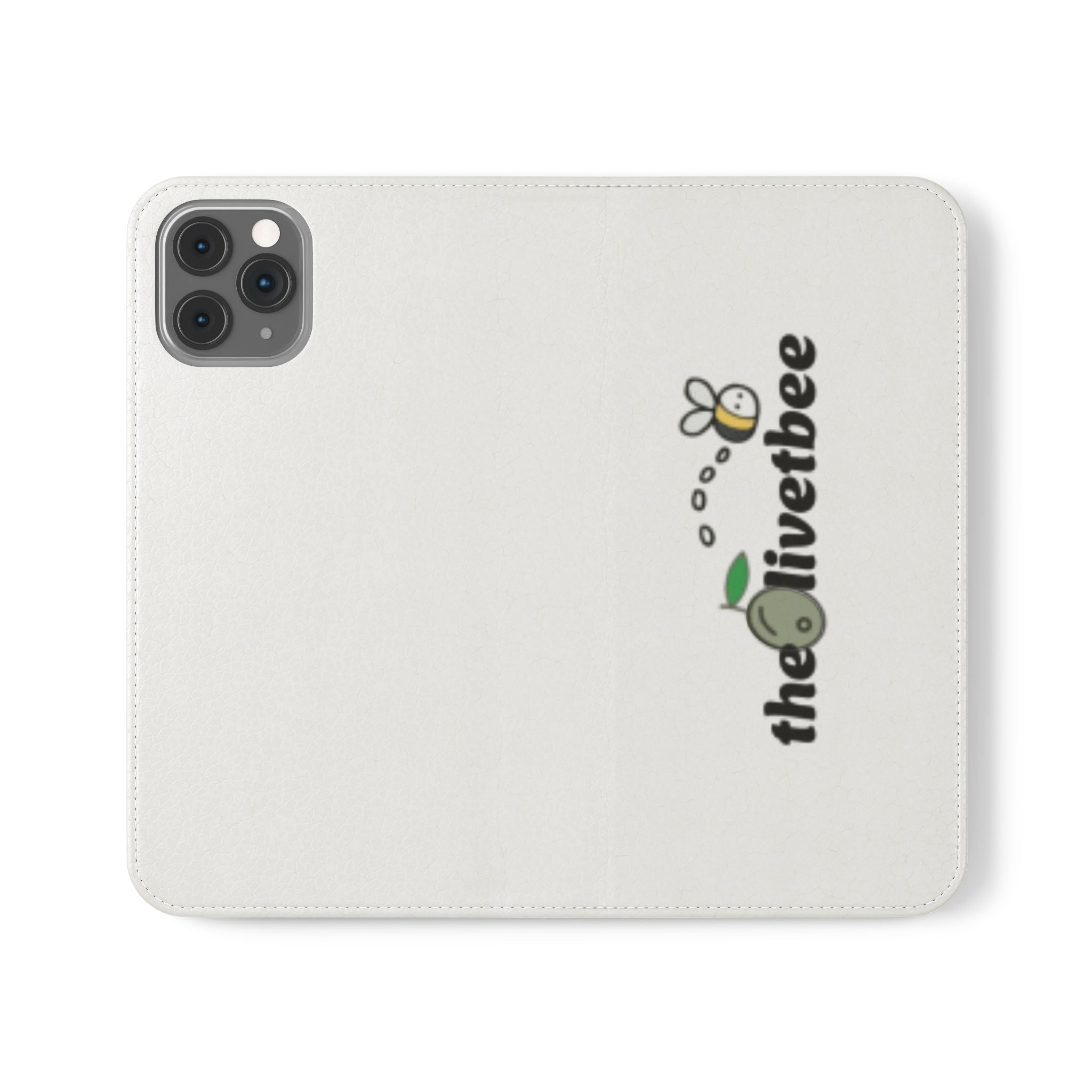 Flip Case Phone Wallet — 'theOlivetbee' Folio with Card Slots