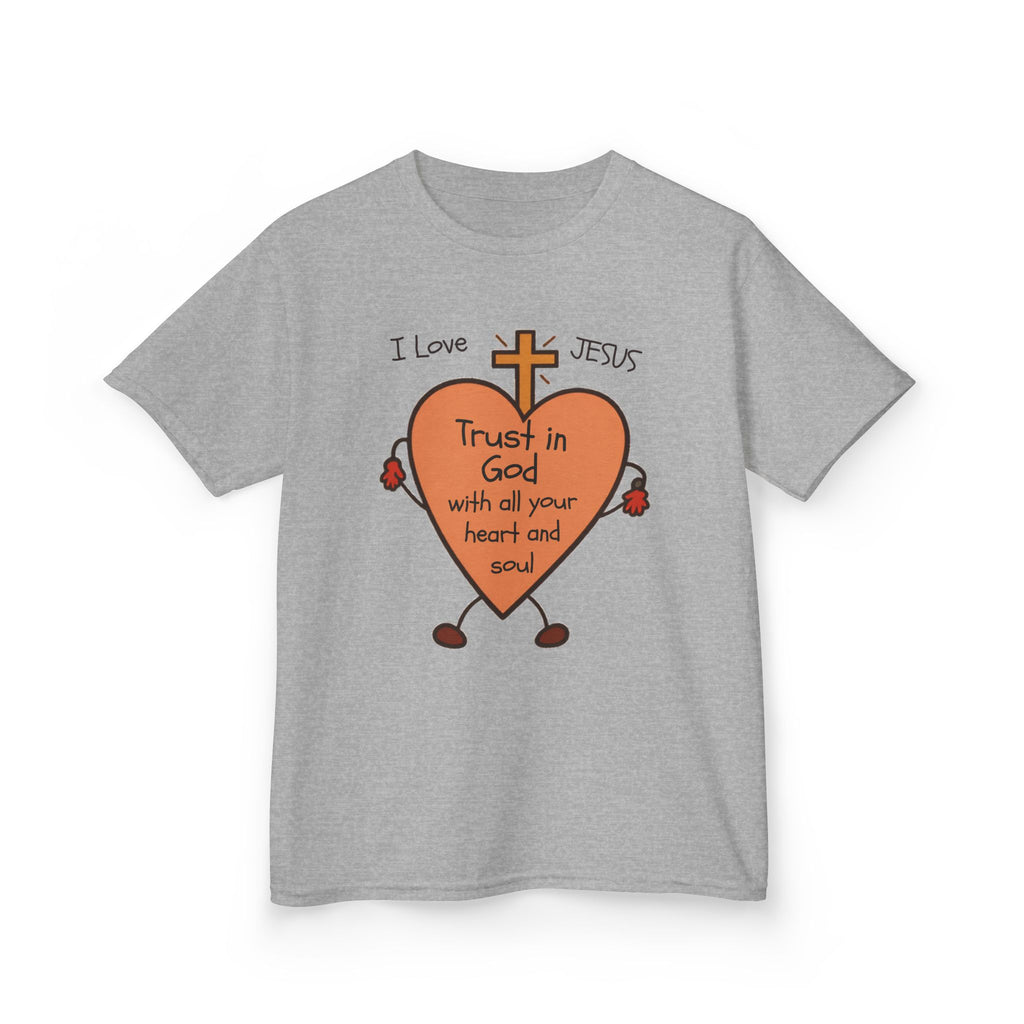 "Trust In God With Your Heart and Soul" - Kids Tee
