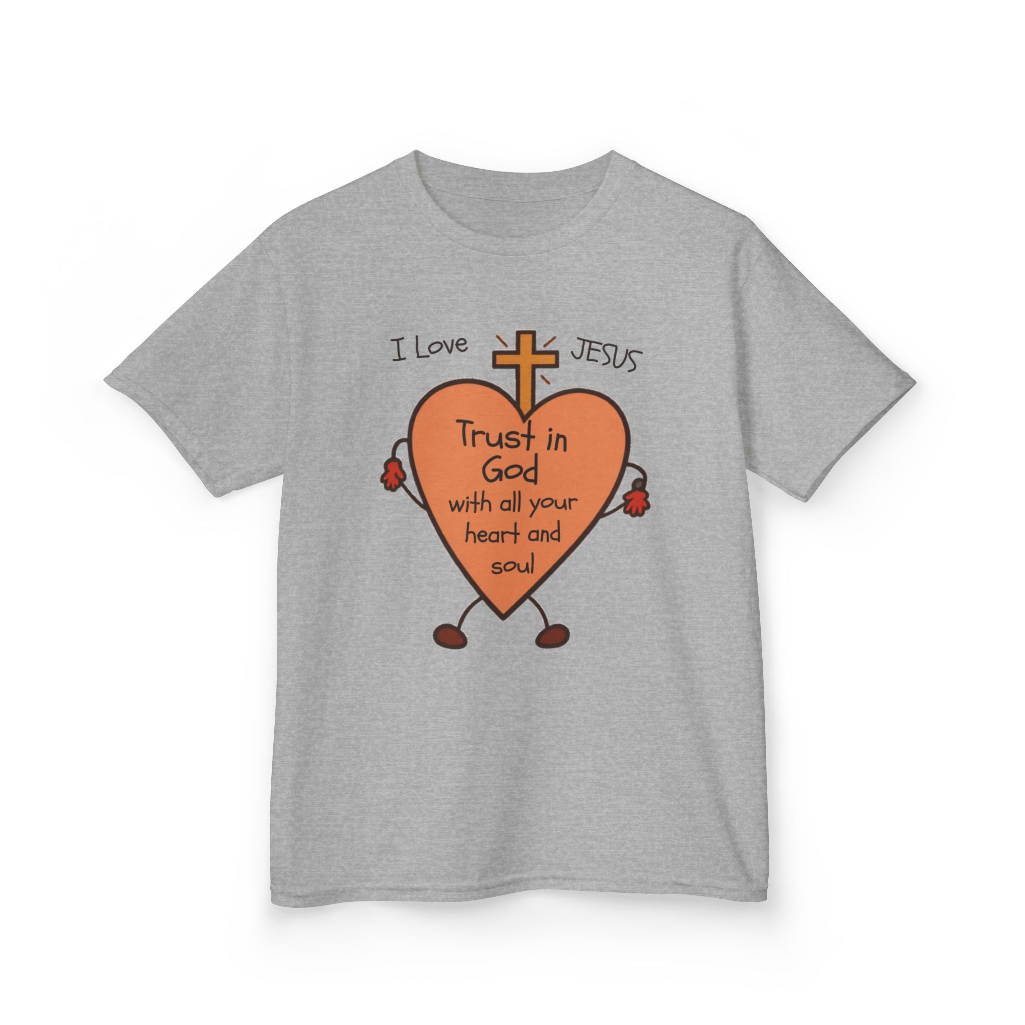 "Trust In God With Your Heart and Soul" - Kids Tee