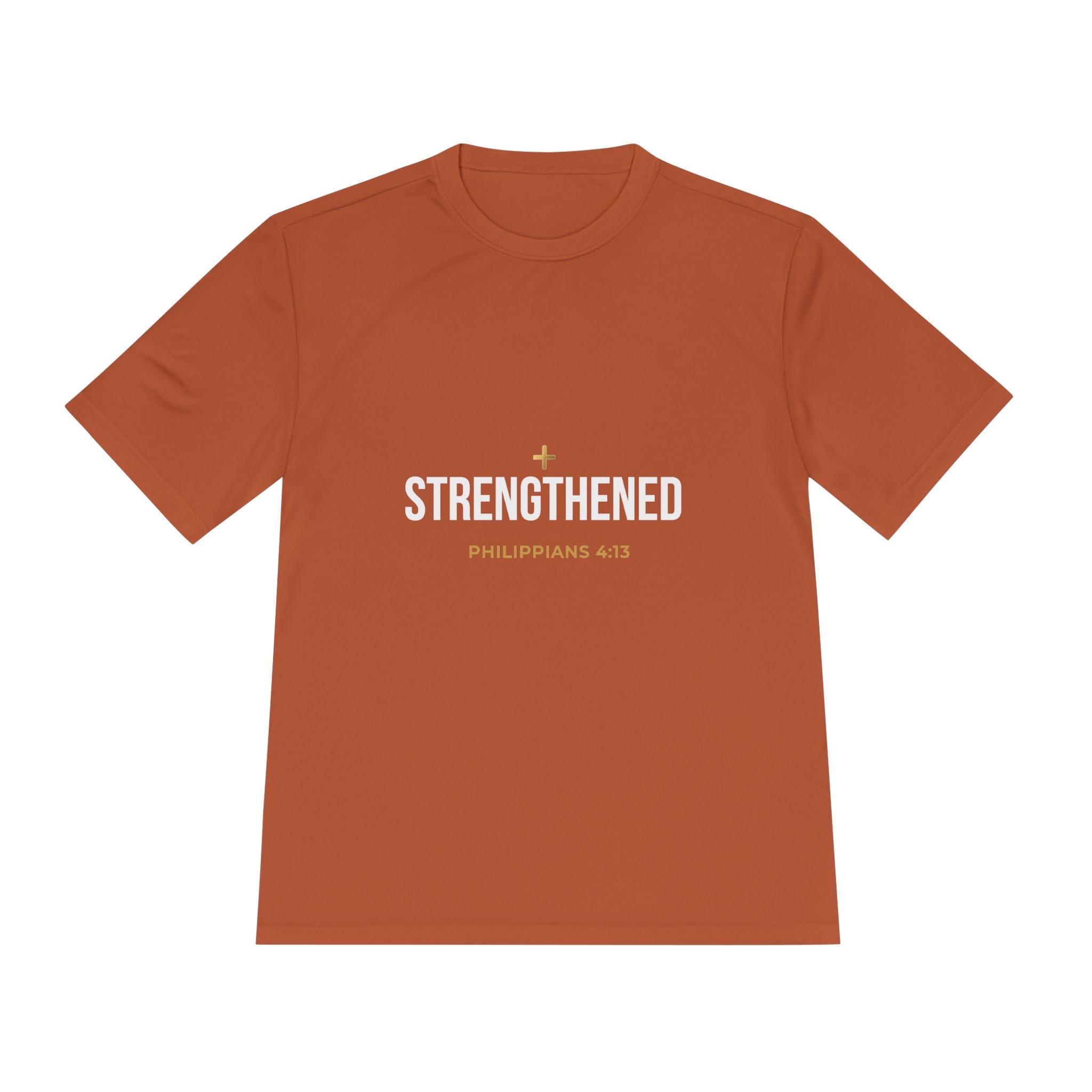 Philippians 4:13: 'Strengthen' Moisture-Wicking Tee