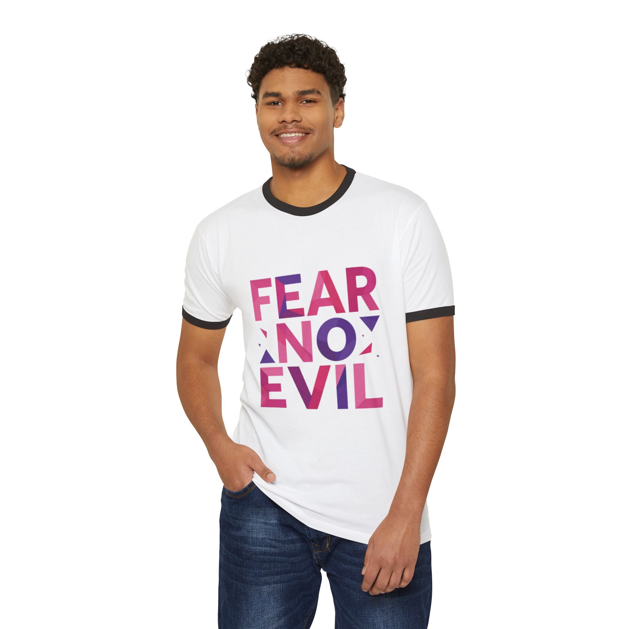 'Fear No Evil Ringer' T-Shirt