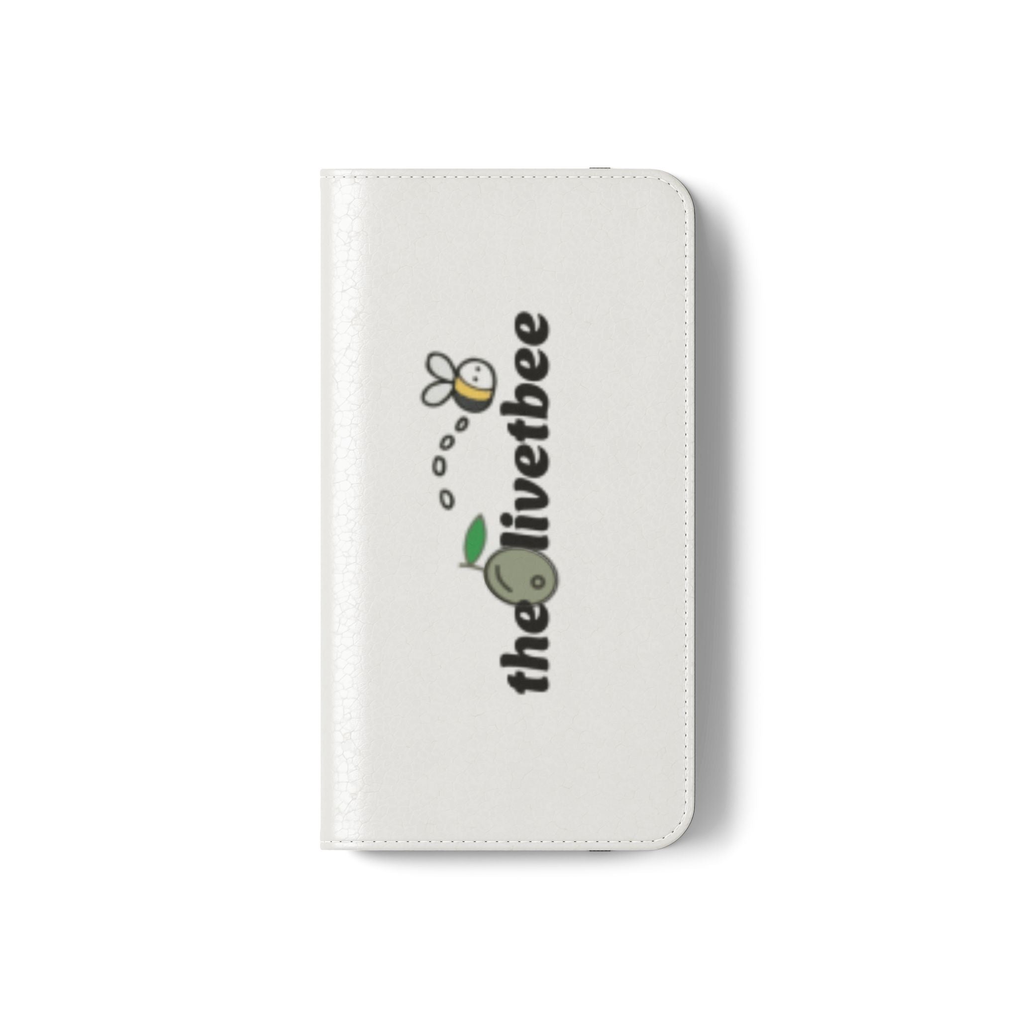 Flip Case Phone Wallet — 'theOlivetbee' Folio with Card Slots