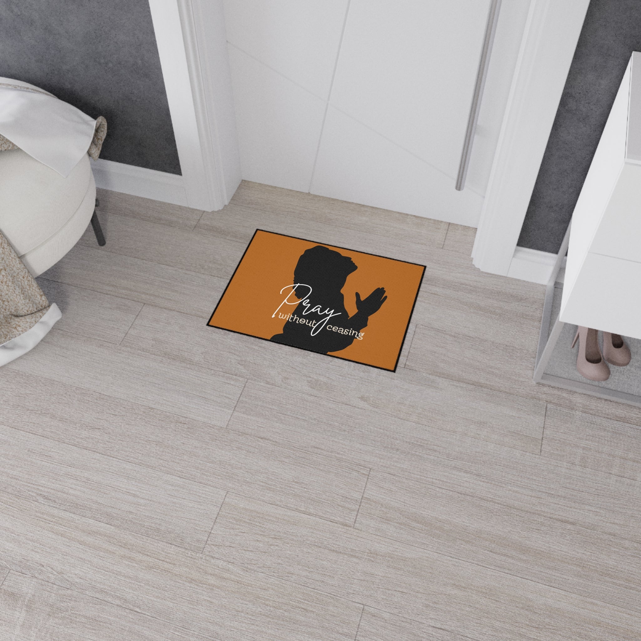 "Pray Without Ceasing"  —  Floor Mat (2 Types)