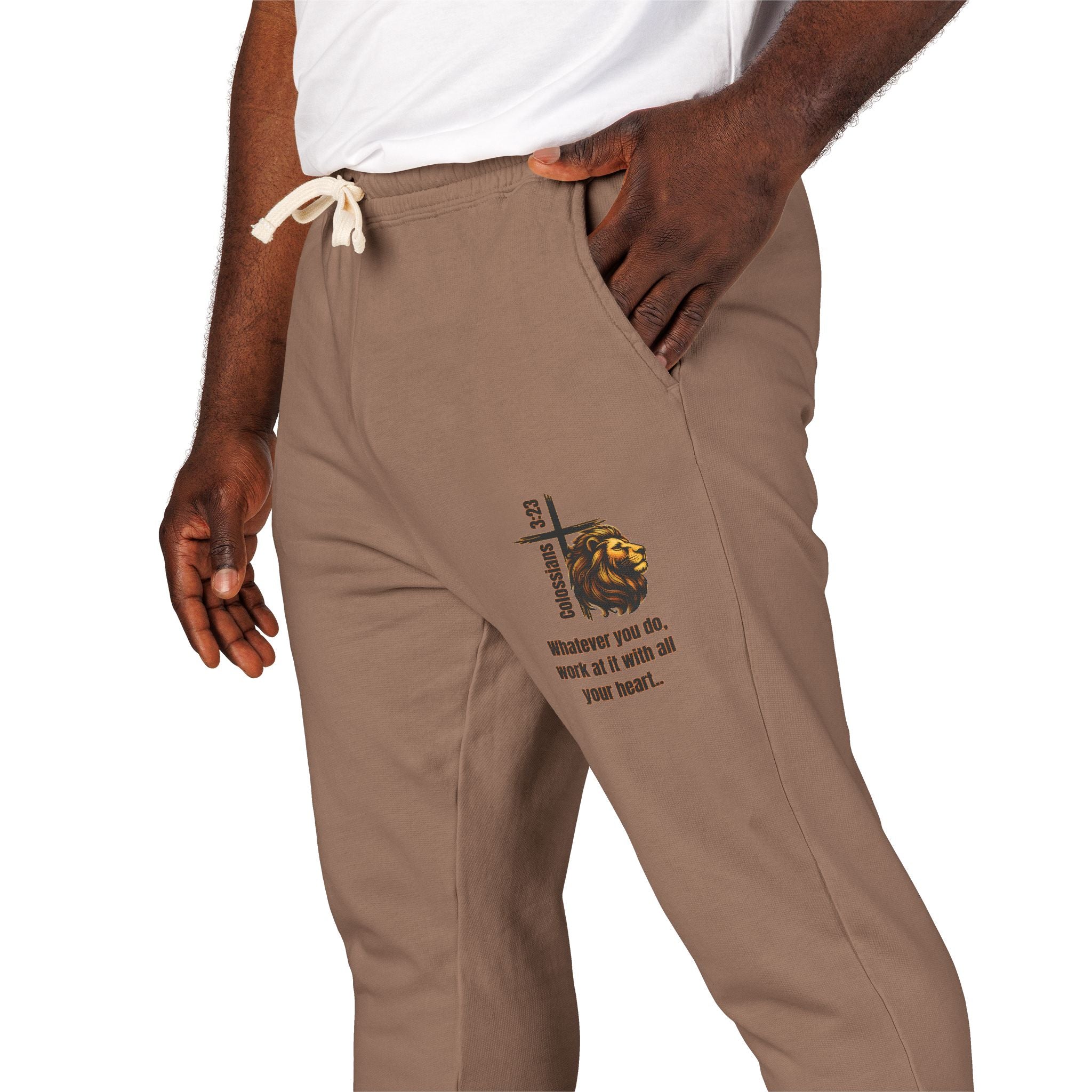 Colossians 3:23: Fleece Joggers