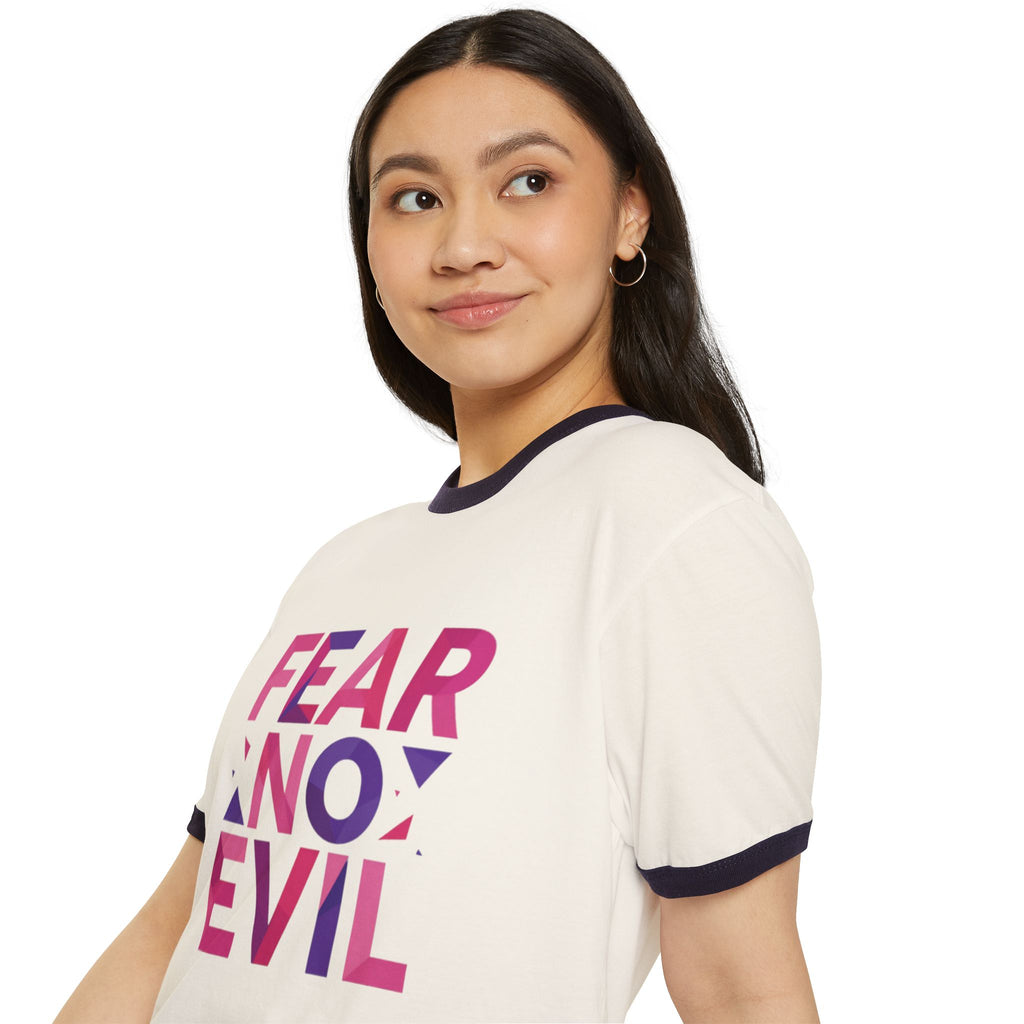 'Fear No Evil Ringer' T-Shirt