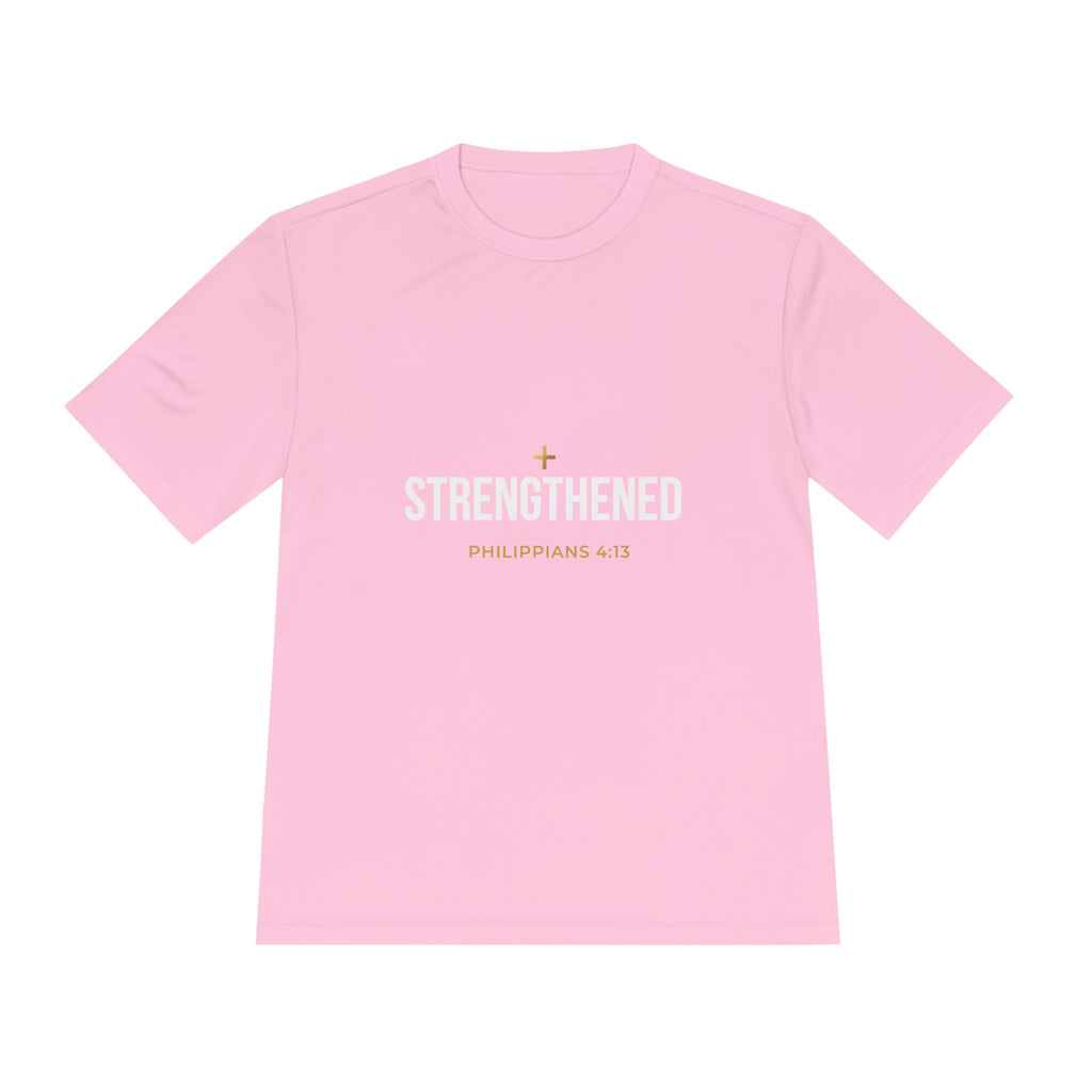 Philippians 4:13: 'Strengthen' Moisture-Wicking Tee