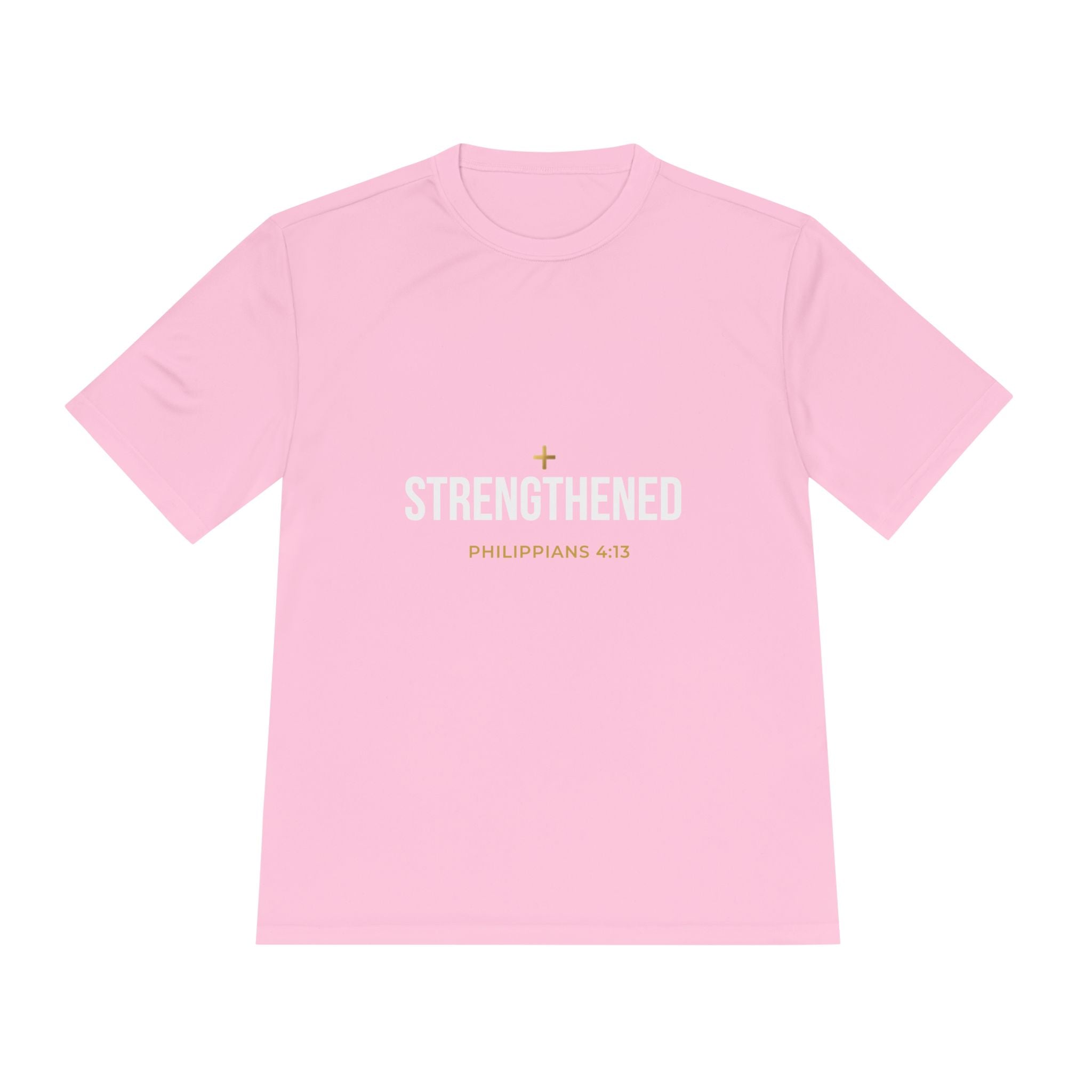 Philippians 4:13: 'Strengthen' Moisture-Wicking Tee