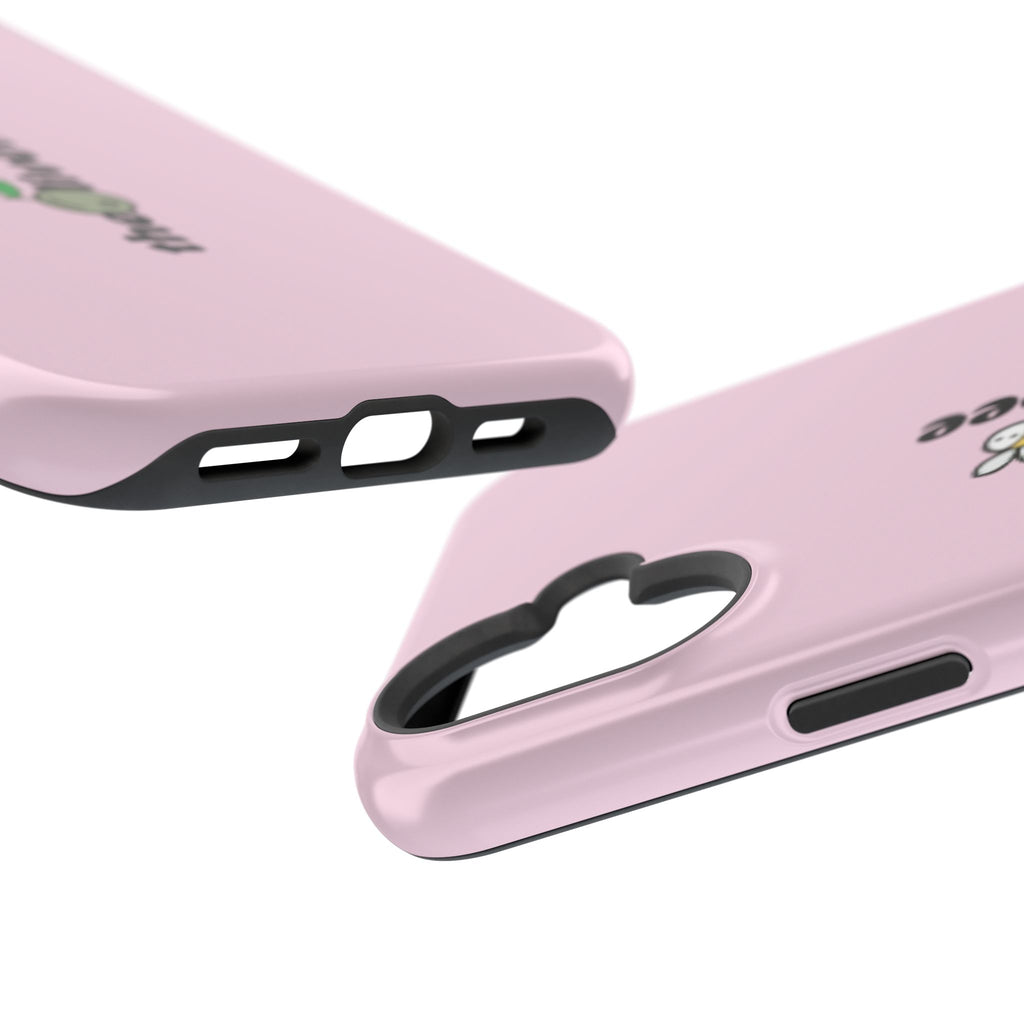 Pink Magnetic Impact-Resistant Phone Case — 'theolivetbee' , Shockproof MagSafe-Compatible Protection