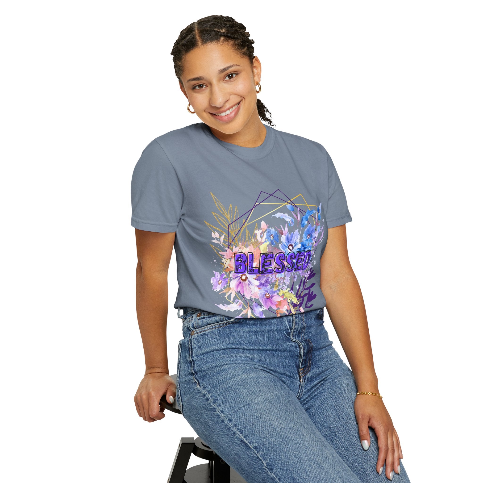 'Blessed'  — Floral T-Shirt