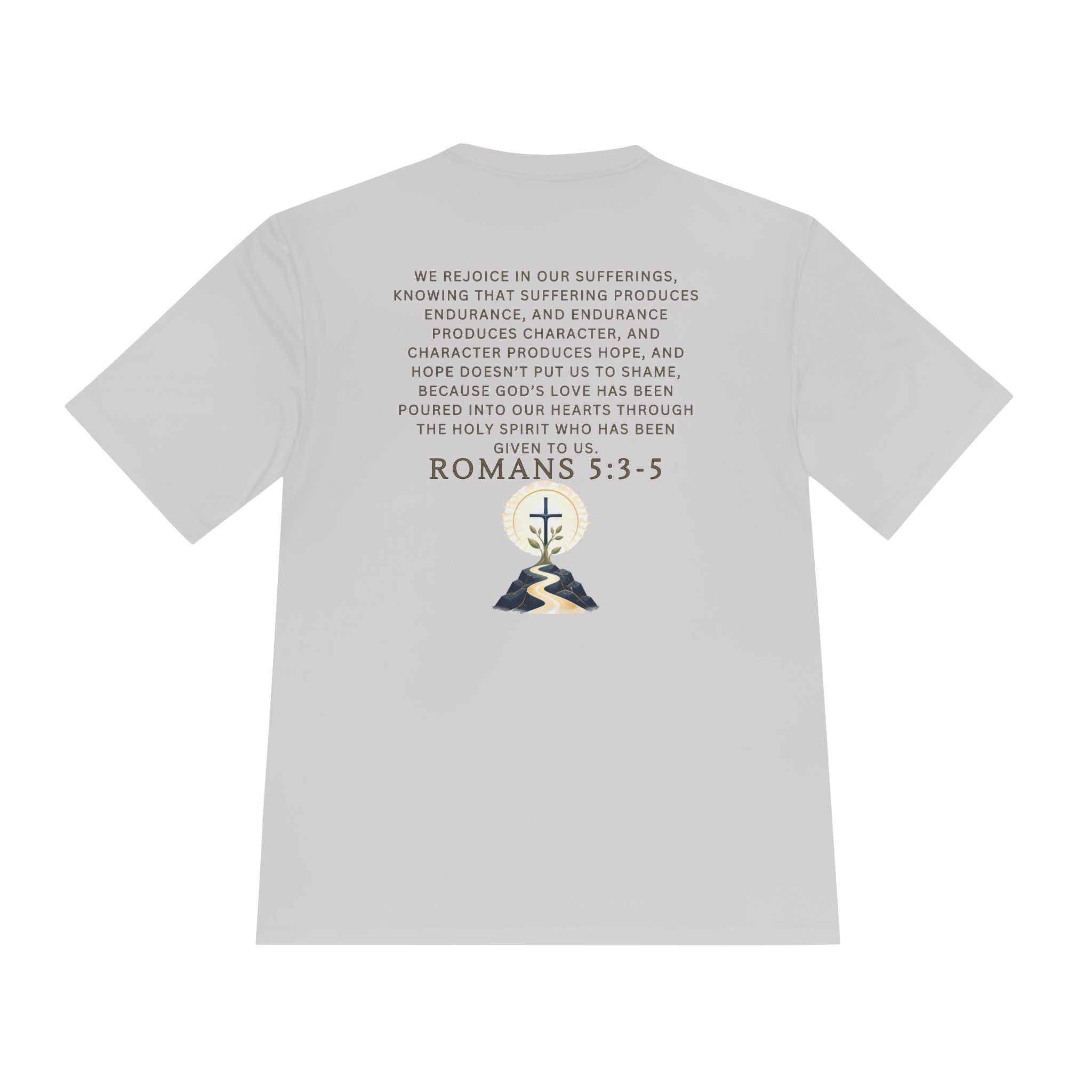 Romans 5:3-5 Christian workout T-Shirt