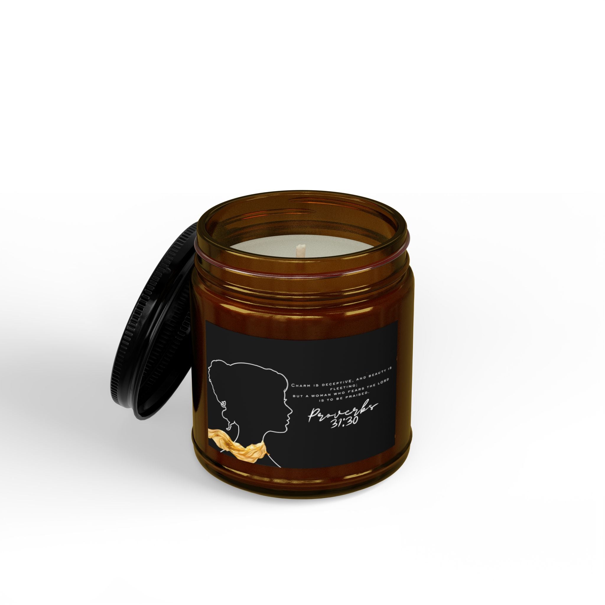 Proverbs 31:30: Gold Scarf— Soy Candle (4oz & 9oz)