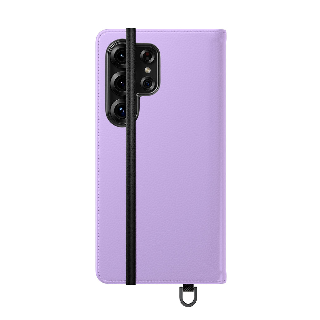 Lavender Flip Phone Case – “Tried, Tested, God’s Given Grace” Wallet Cover