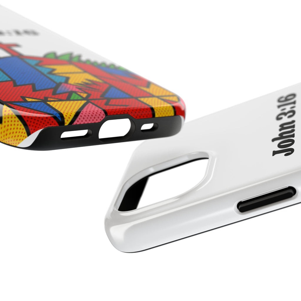 John 3:16 Christian Phone Case — Tough Religious Bible Verse Design