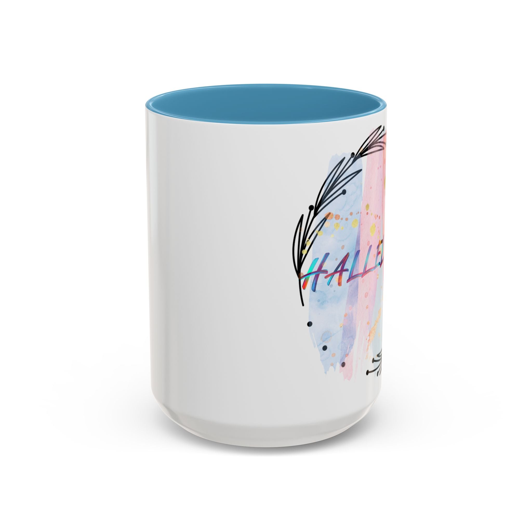 'Hallelujah'  —  Watercolor Accent Coffee Mug (11/15oz)
