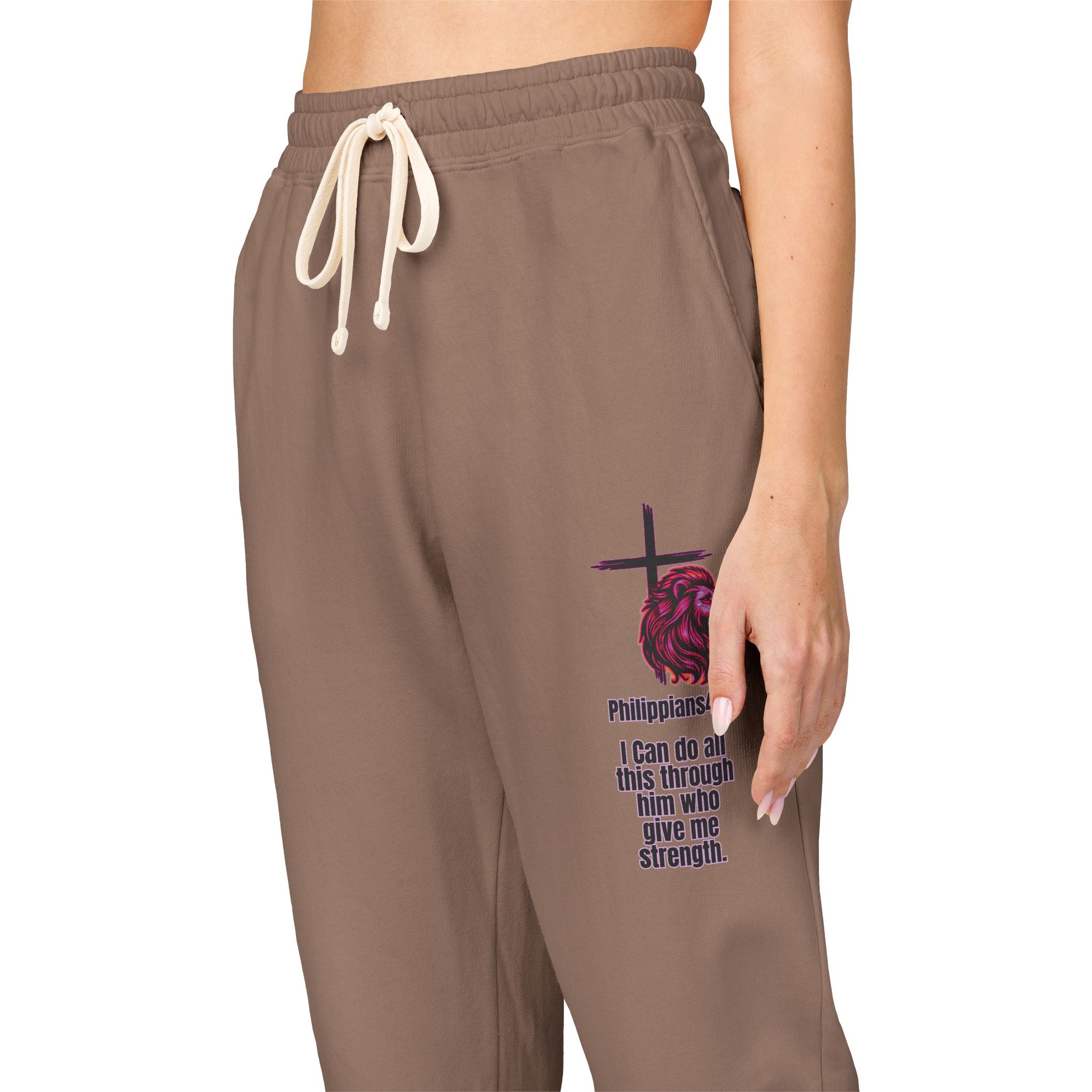 Philippians 4:13: Fleece Joggers