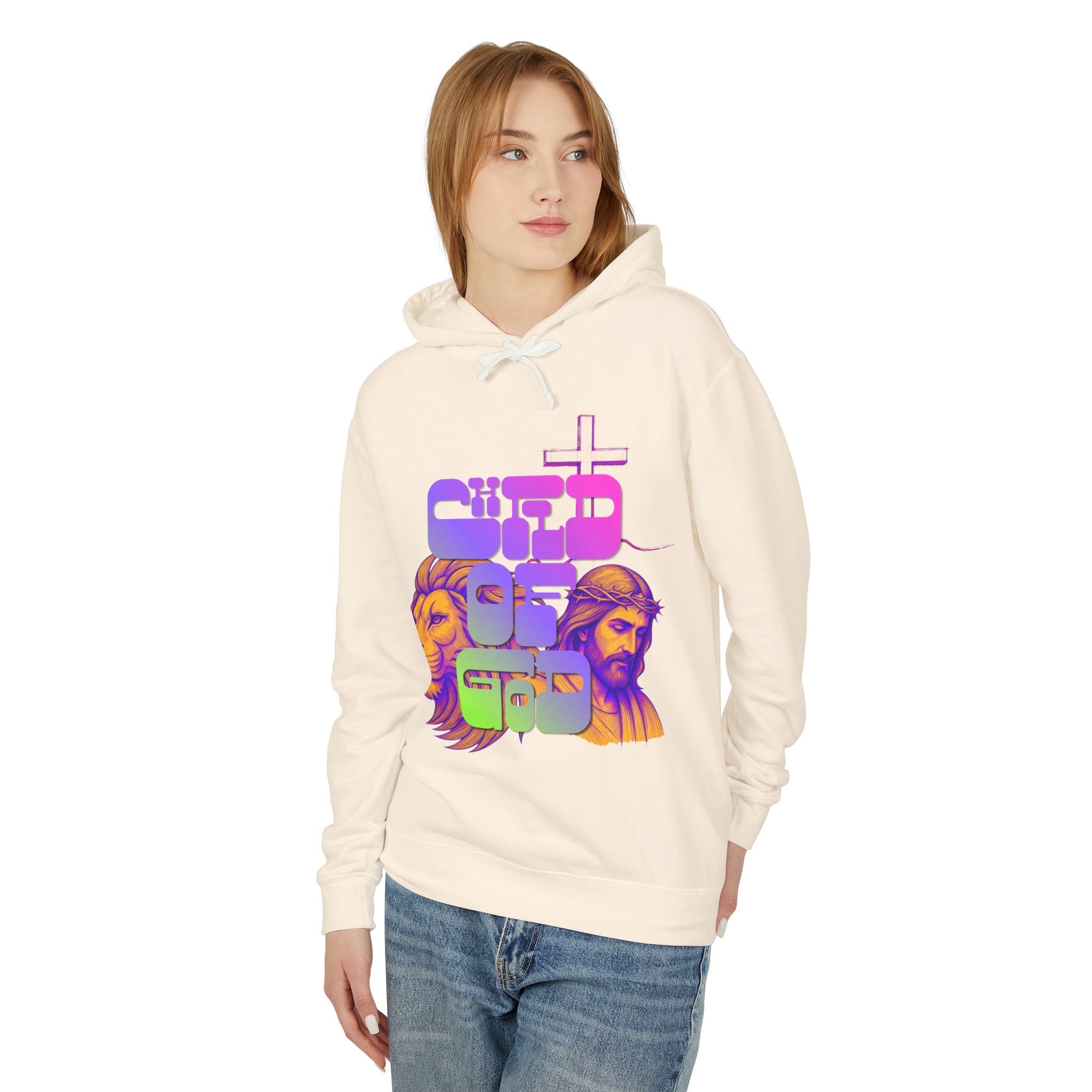 'Child Of God' Lightweight Hooded Sweatshirt