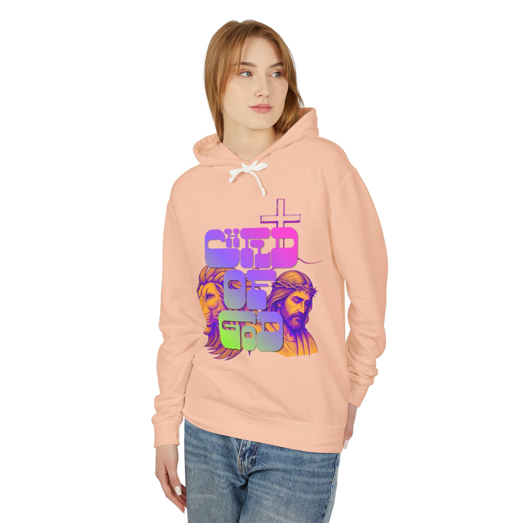 'Child Of God' Lightweight Hooded Sweatshirt