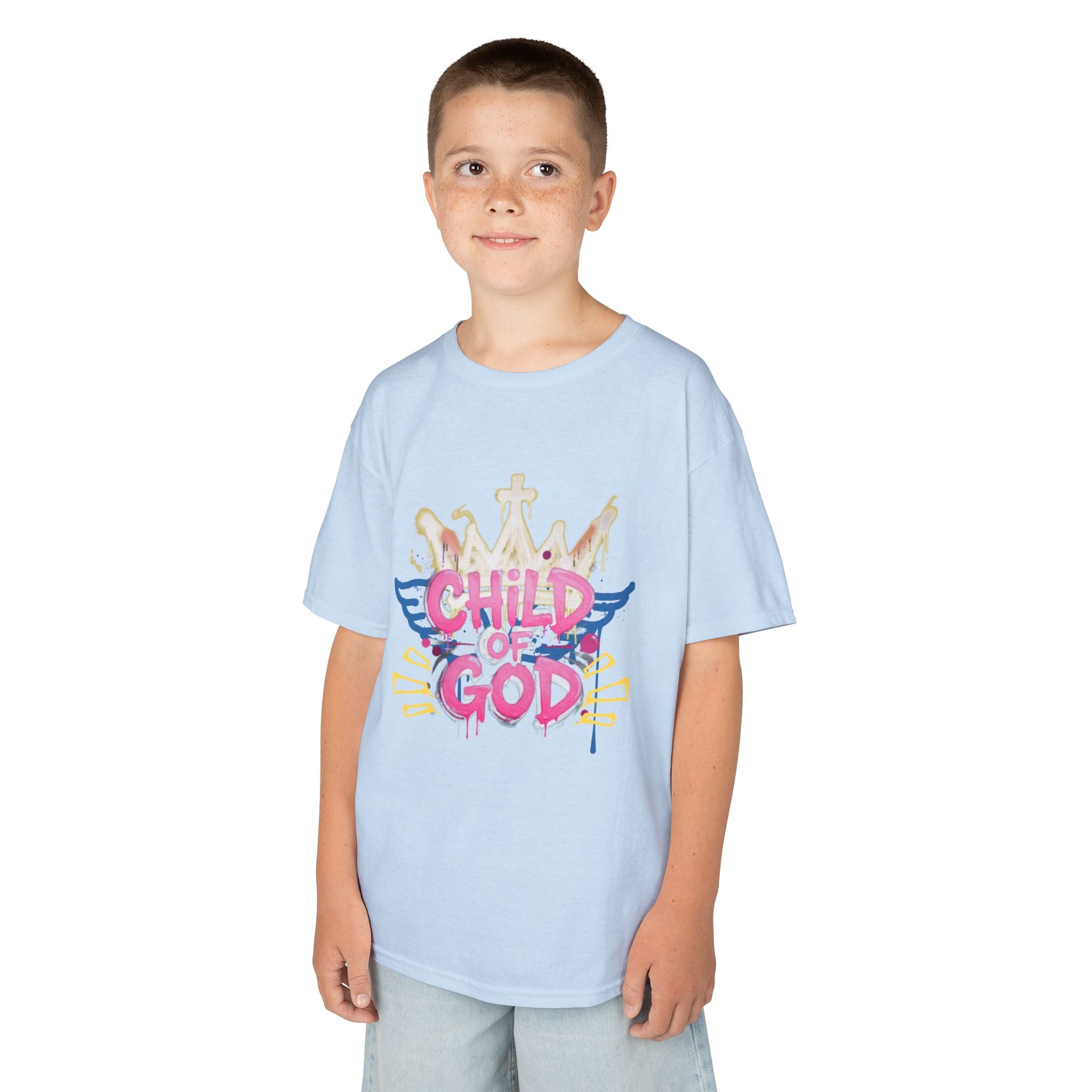 'Child of God' — Angel Wings Graphic Kids Tee