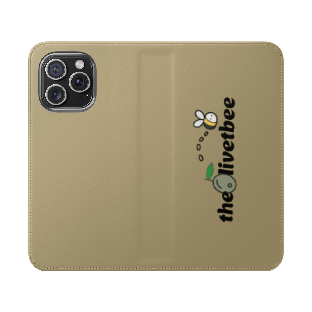 Flip Case Phone Wallet — 'theOlivetbee' Logo Folio Cover with Card Slots