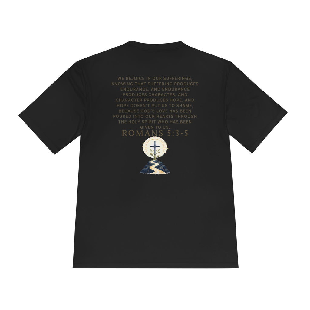 Romans 5:3-5 Christian workout T-Shirt