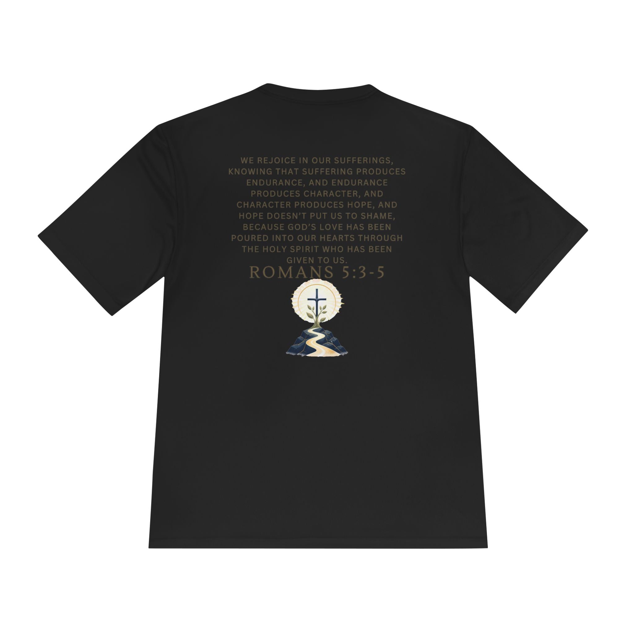 Romans 5:3-5 Christian workout T-Shirt