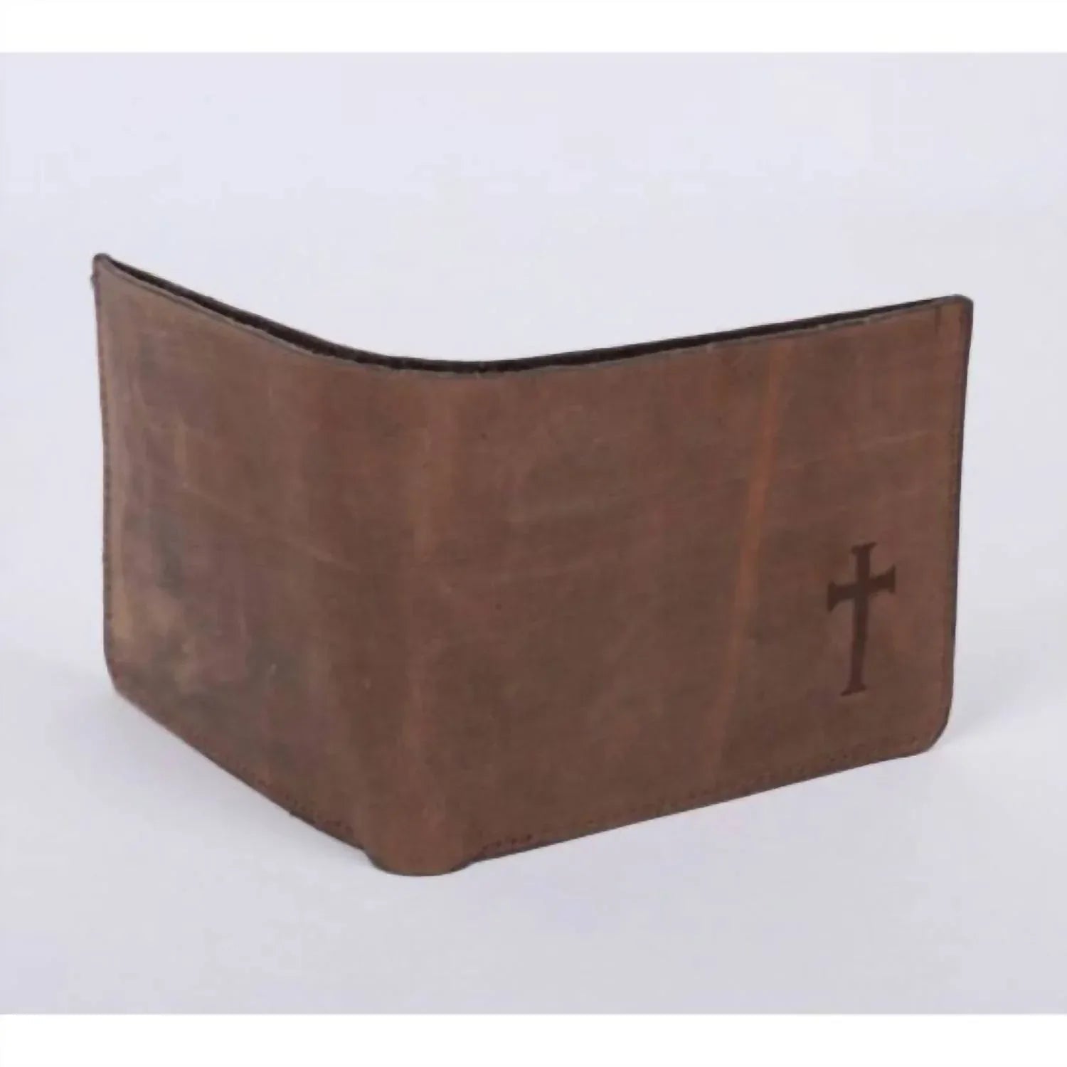 Men’s Genuine Buffalo Leather Cross Bifold Wallet