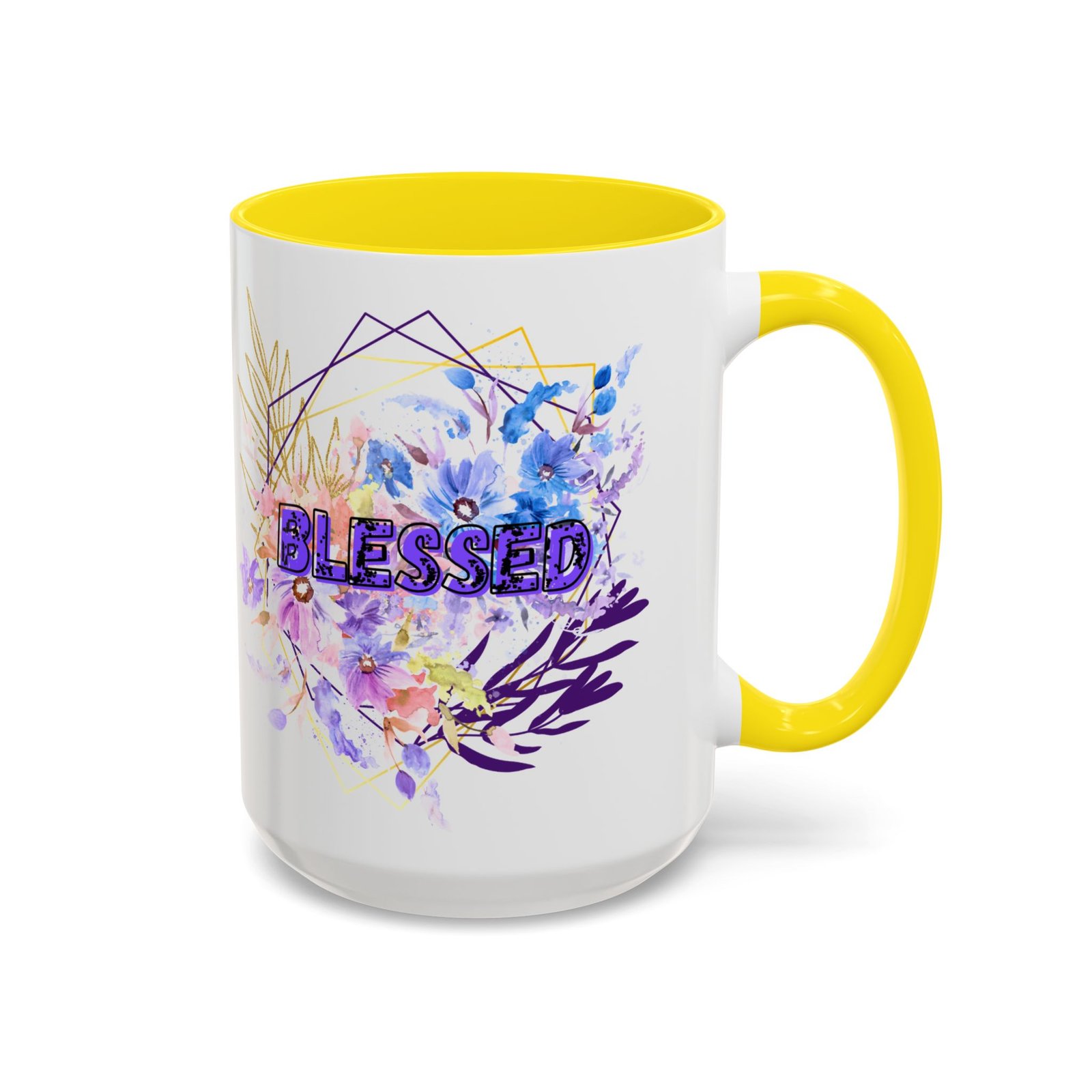 'Blessed' — Floral Accent Coffee Mug (11oz, 15oz) - Image 16