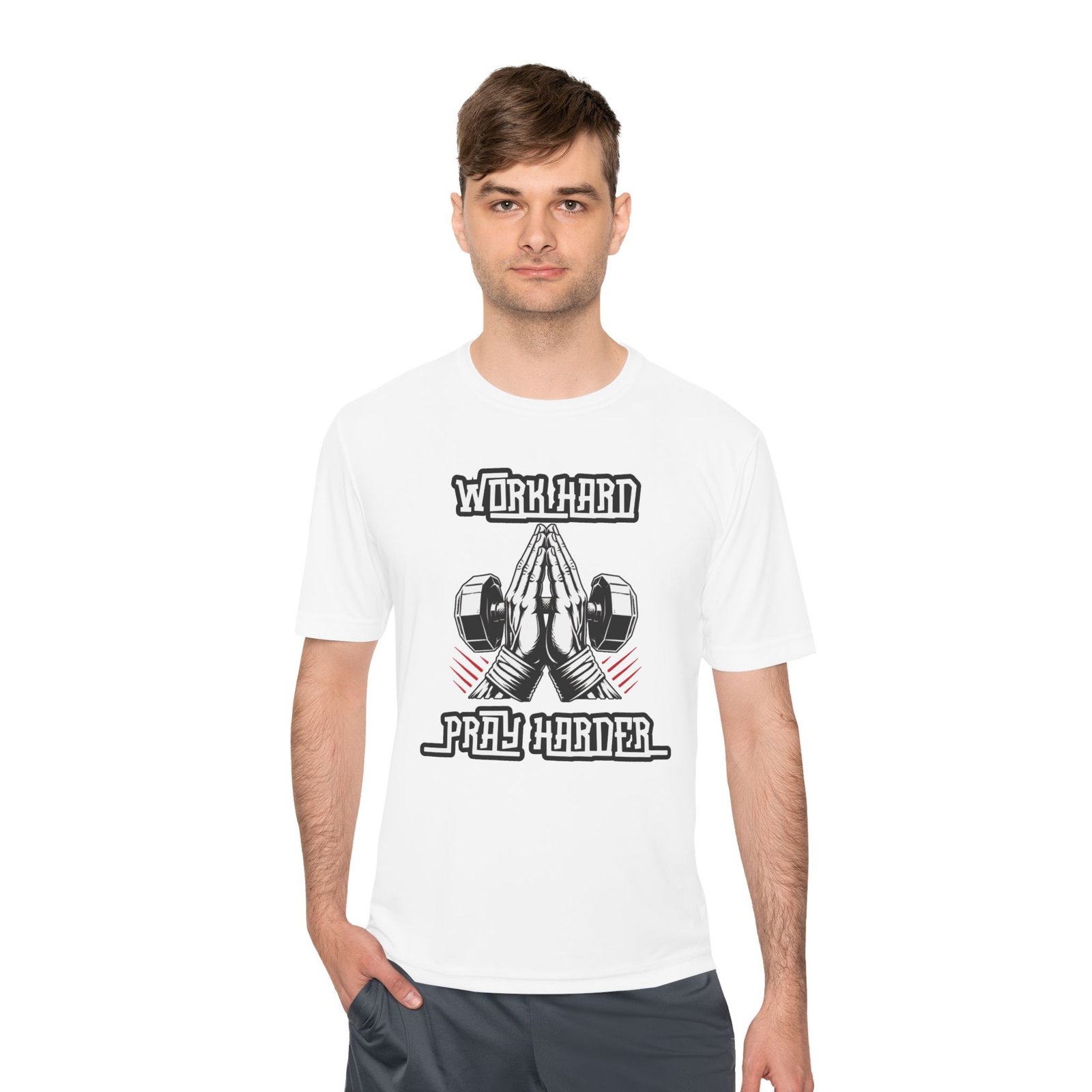 Work Hard Pray Harder - Tee - Image 4
