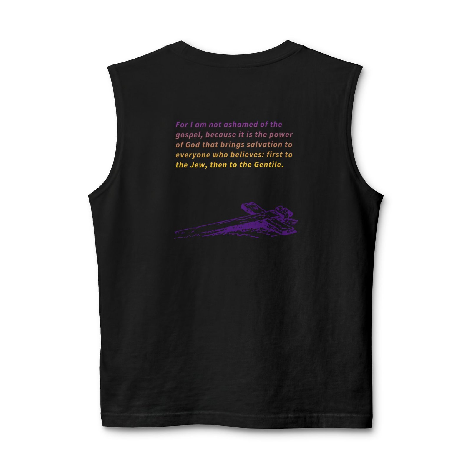 Unashamed Romans 1:16 - Muscle Tank - Image 5