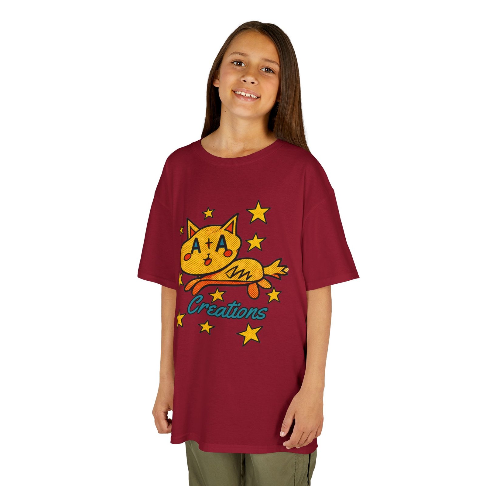 'A+A Creations' Star Gaze Kitty - Kids Tee - Image 16