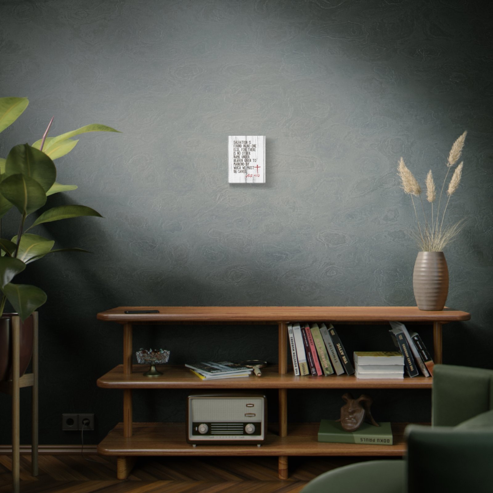 Acts 4:12 — Rustic Wall Canvas - Image 4
