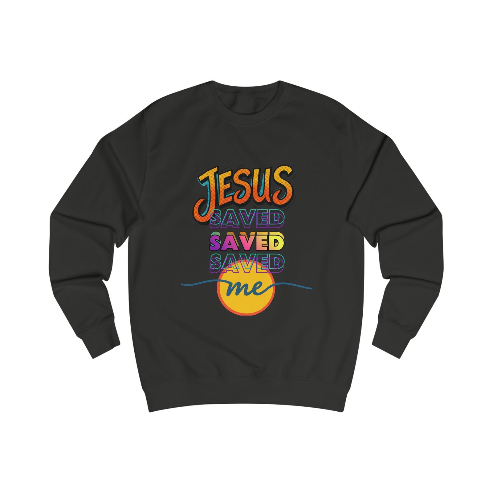 "Jesus Saved Me" — Retro Sweatshirt - Image 7