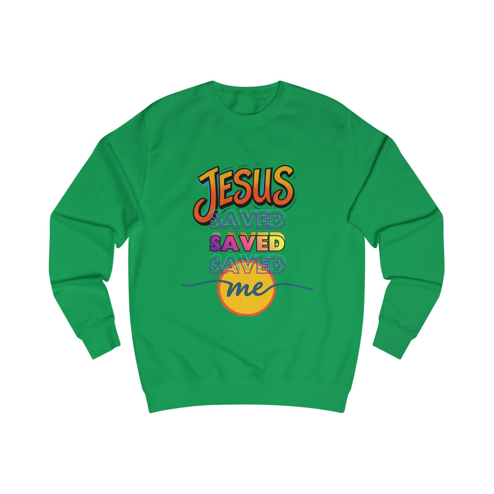 "Jesus Saved Me" — Retro Sweatshirt - Image 8