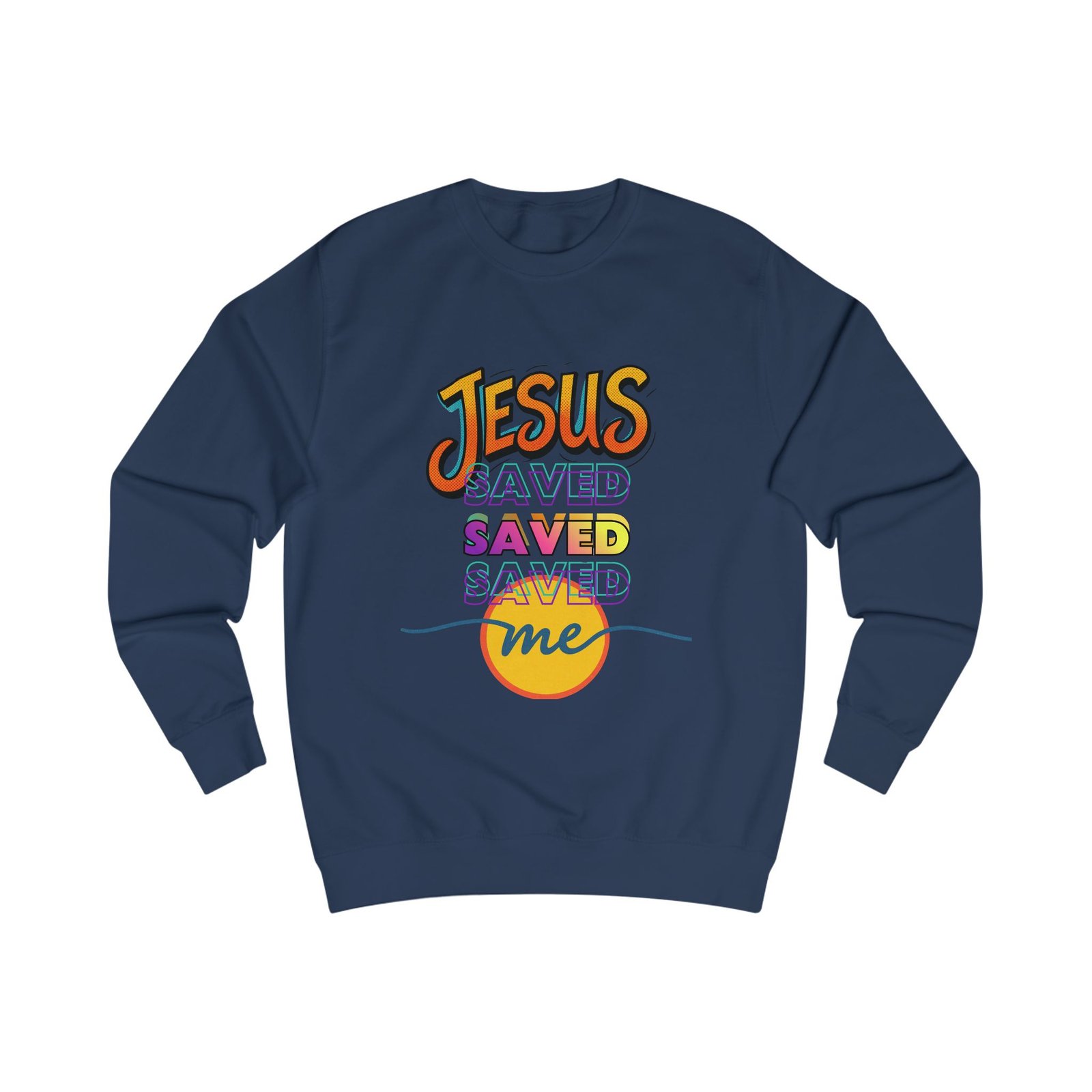 "Jesus Saved Me" — Retro Sweatshirt - Image 16