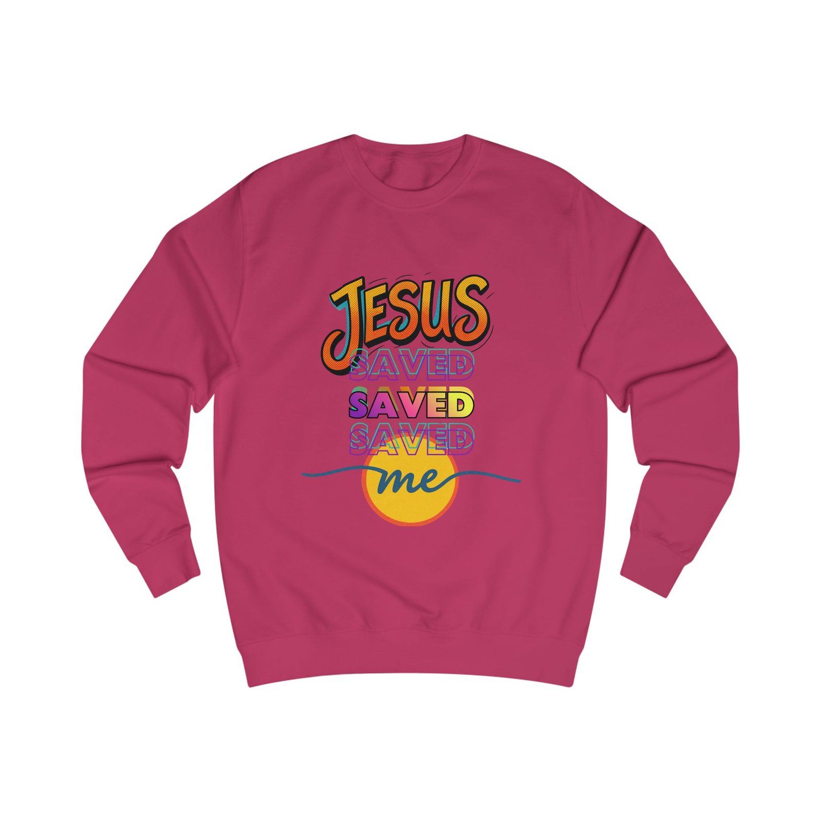 "Jesus Saved Me" — Retro Sweatshirt - Image 18