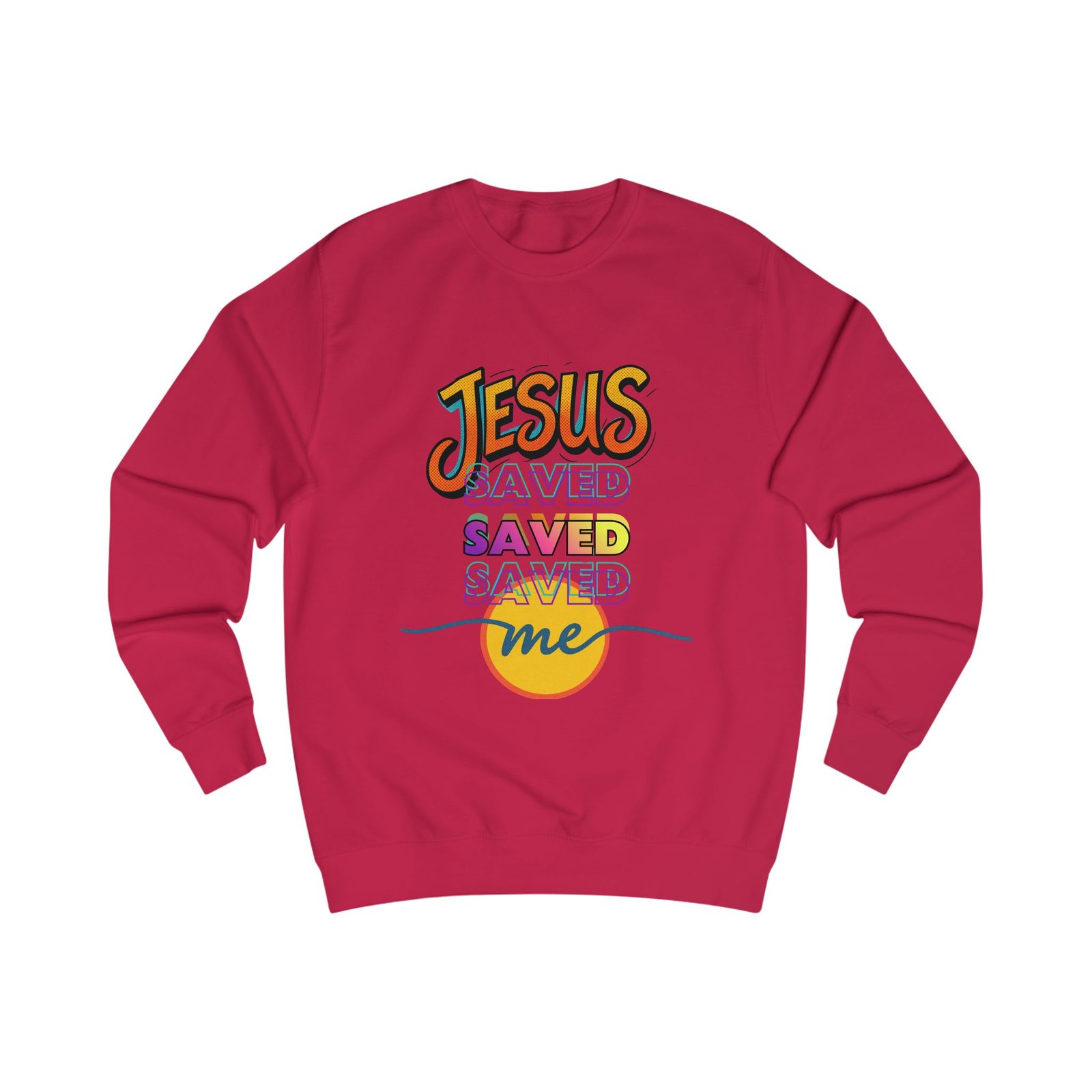 "Jesus Saved Me" — Retro Sweatshirt - Image 19