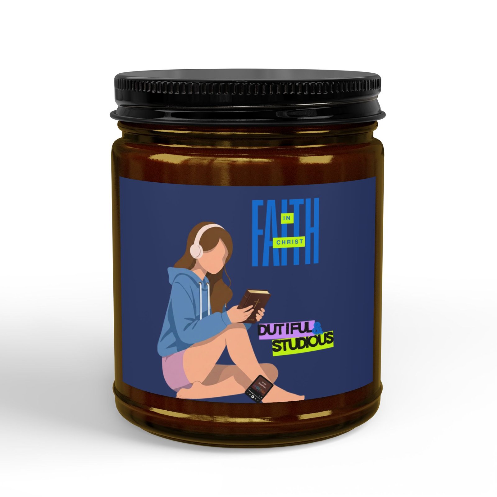 'Faith in Christ': Dutiful & Studious — Soy Candle (4oz & 9oz) - Image 5