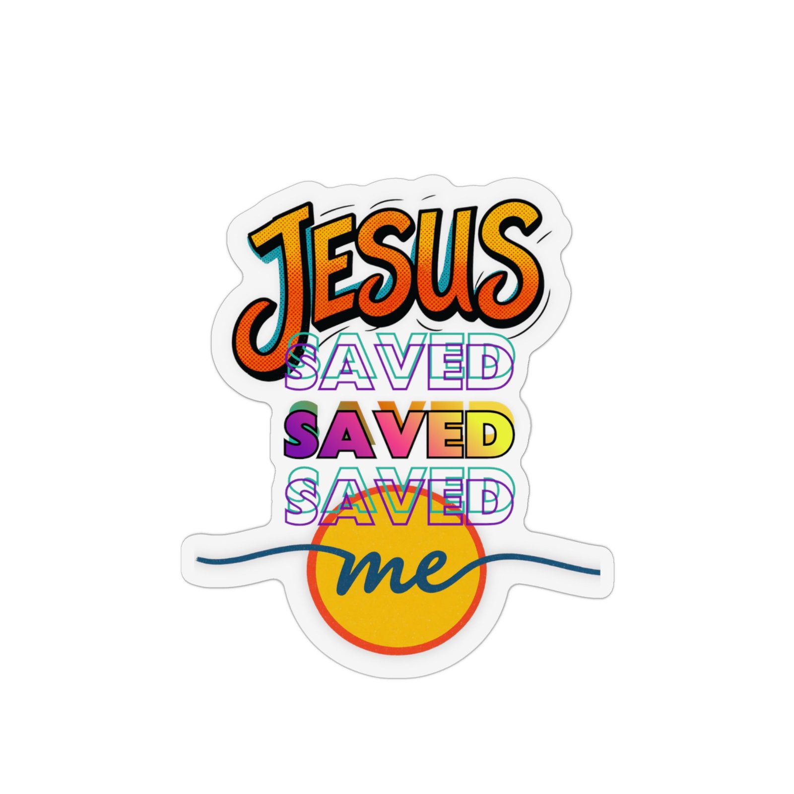 "Jesus Saved Me" — Magnet - Image 3