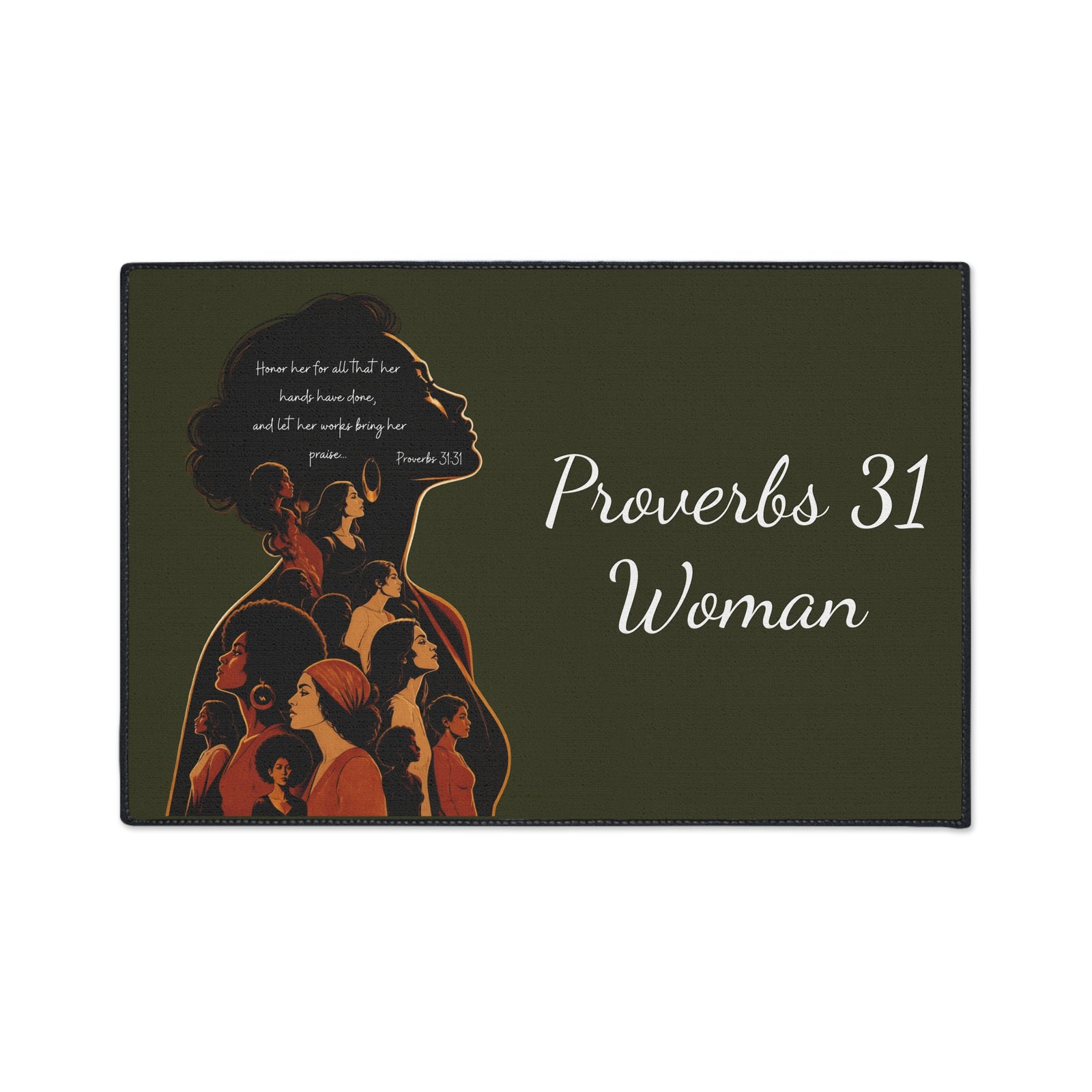 'You Are' — Proverbs 31 Woman Floor Mat - Image 2