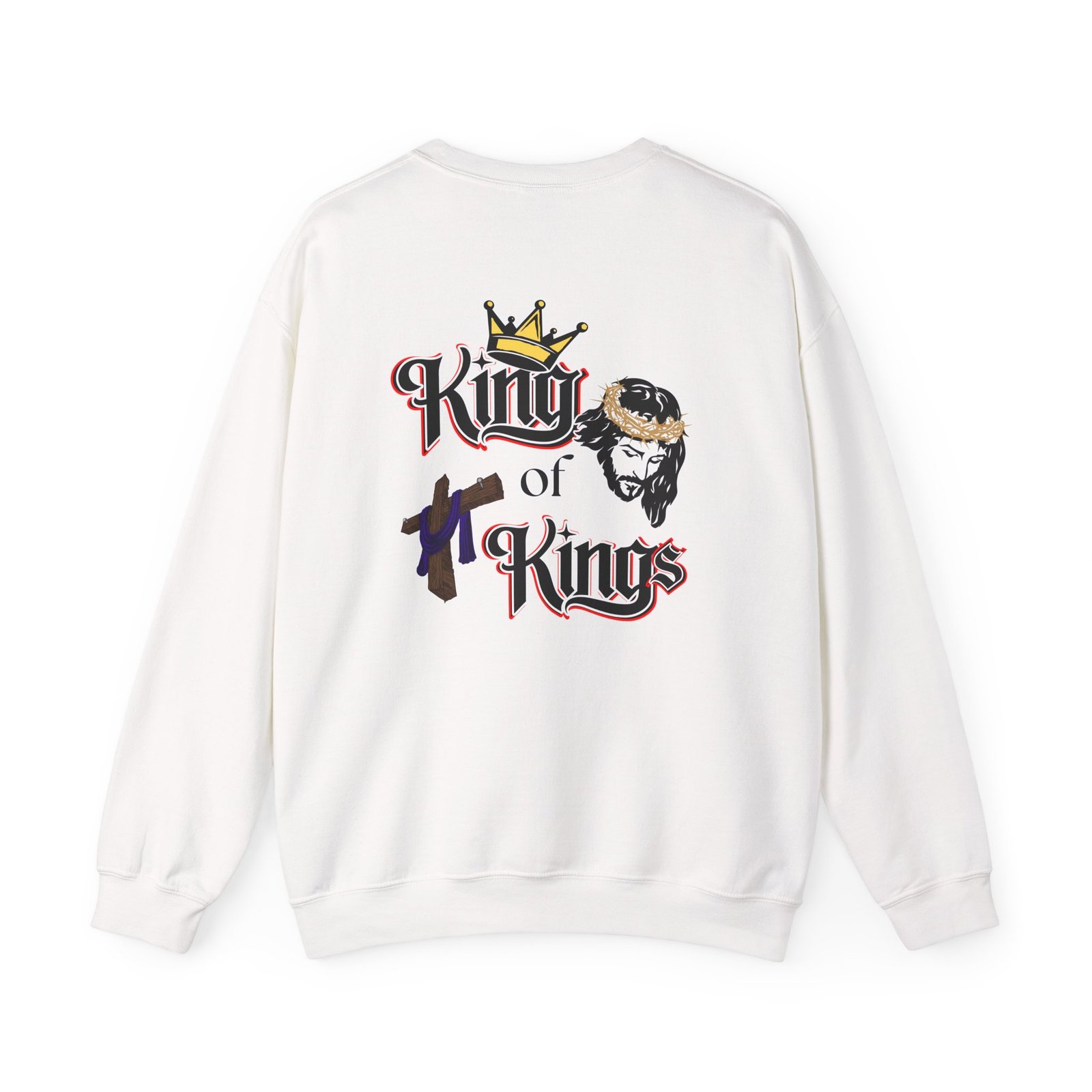 "Jesus is The King of Kings" - Crewneck - Image 2