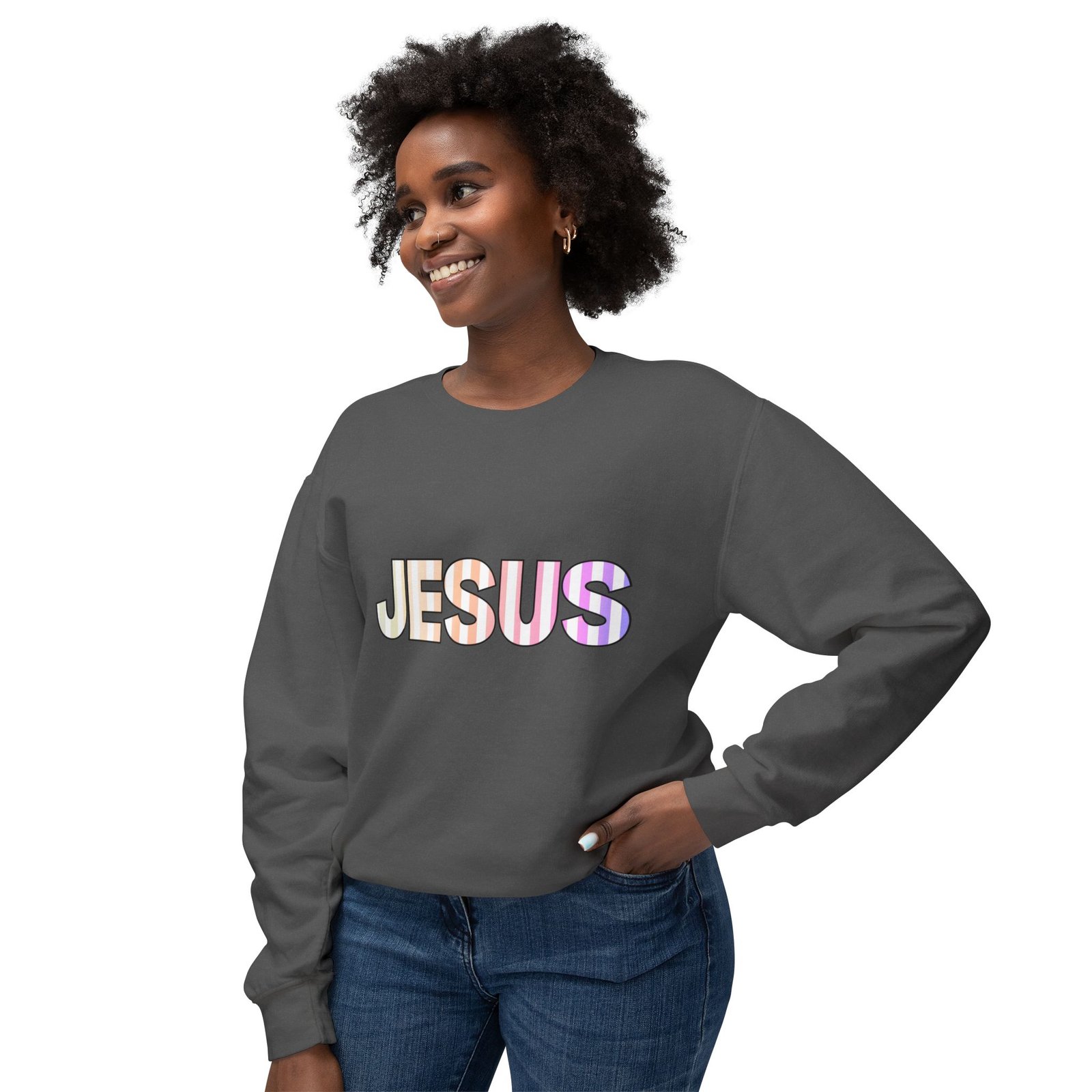 'Jesus' Striped - Crewneck - Image 9
