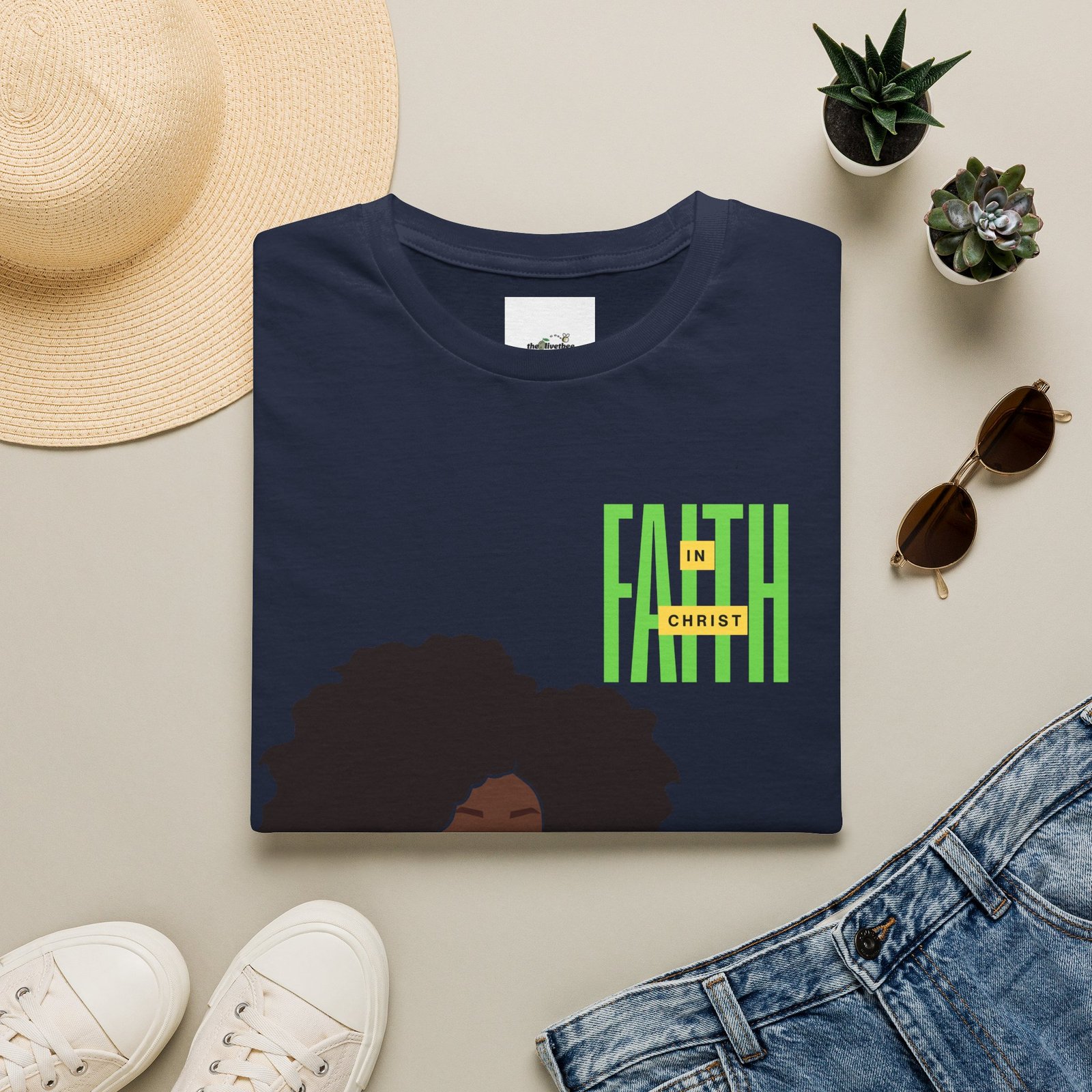 'Faith in Christ': Creative & Resolute — Tee - Image 36
