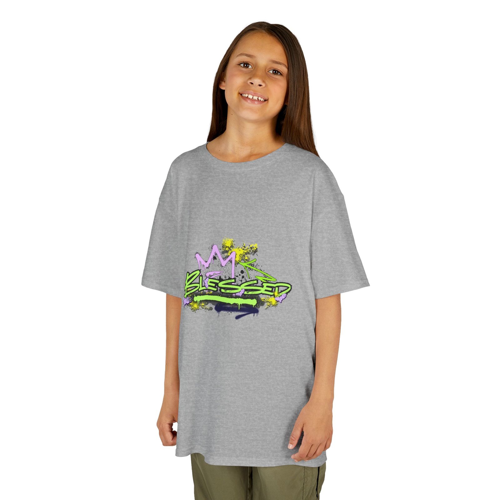 'Blessed' Graffiti - Kids Tee - Image 10